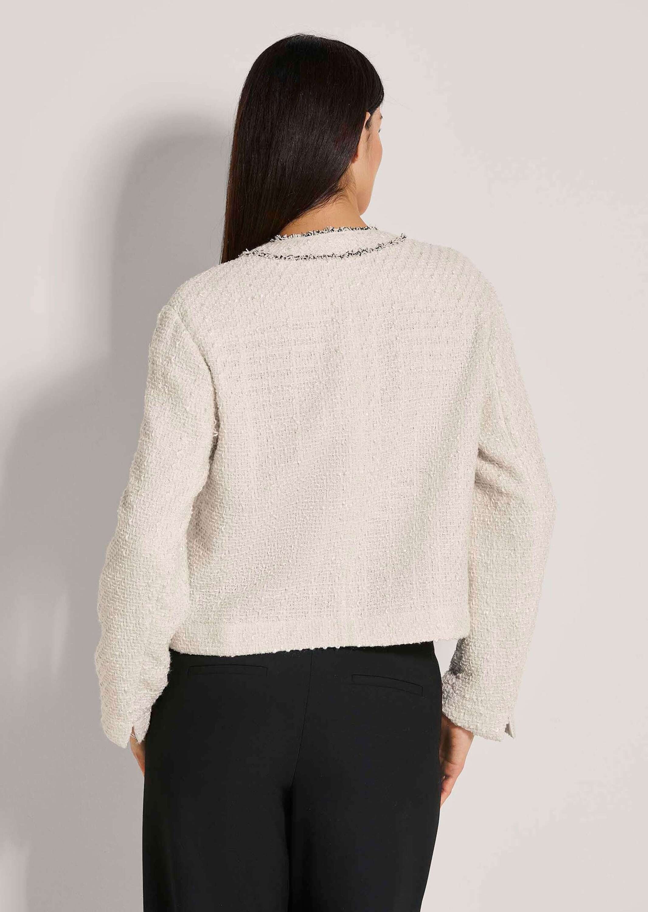 MADELEINE Jerseyblazer »Blazer Kurzblazer in Bouclé-Optik«