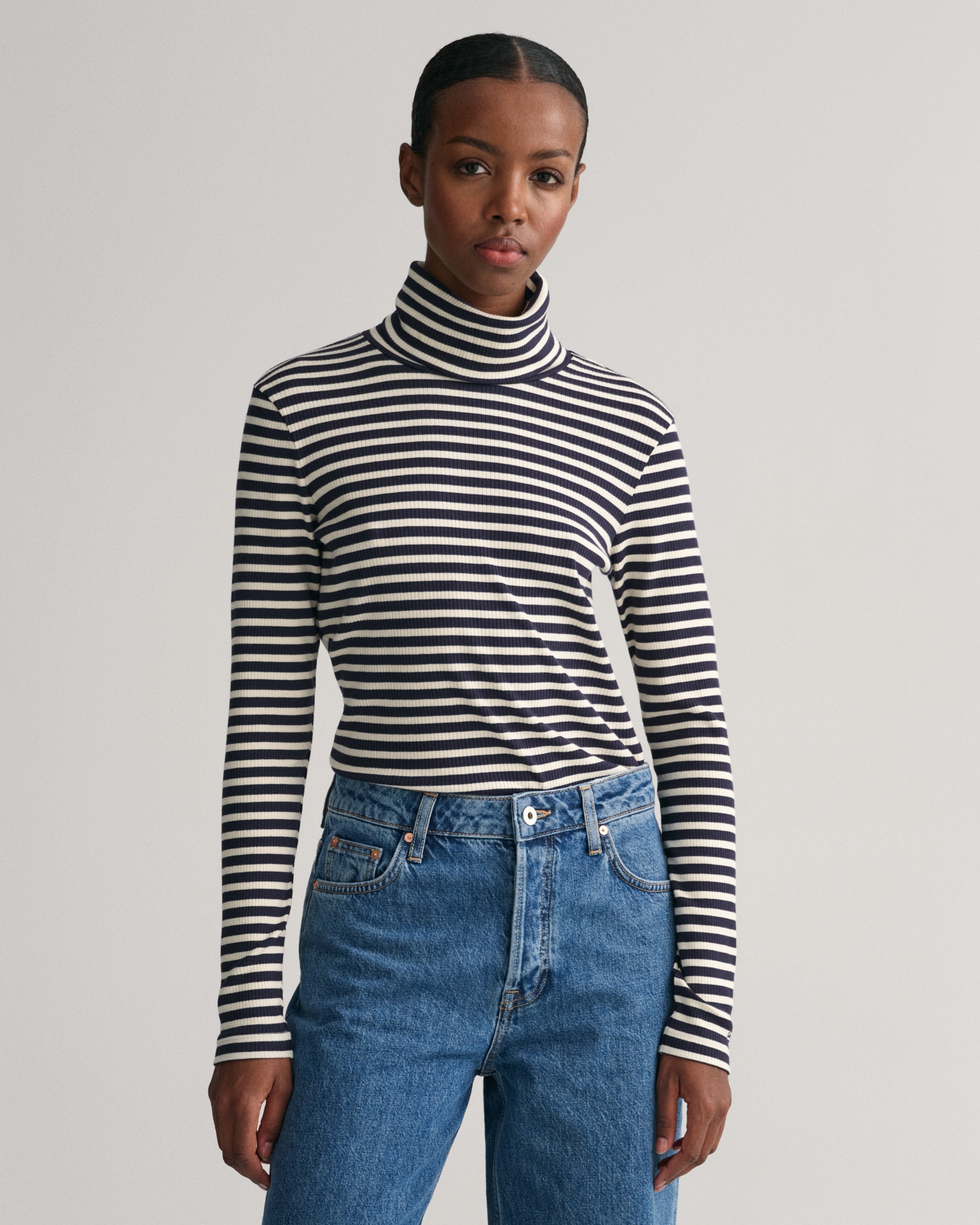 Rollkragenshirt »SLIM STRIPED RIB TURTLENECK«