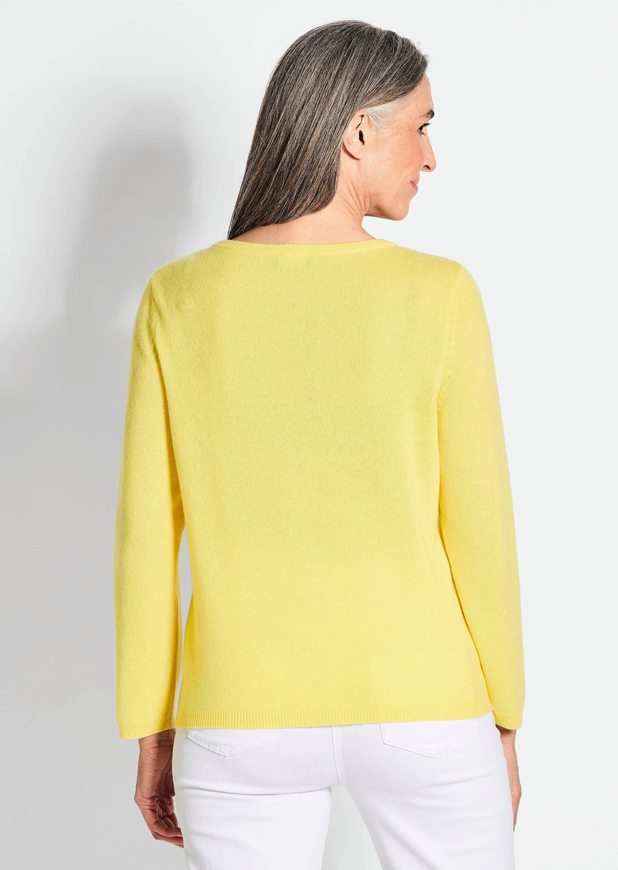 GOLDNER Strickpullover »Kaschmirpullover mit U-Boot Ausschnitt«