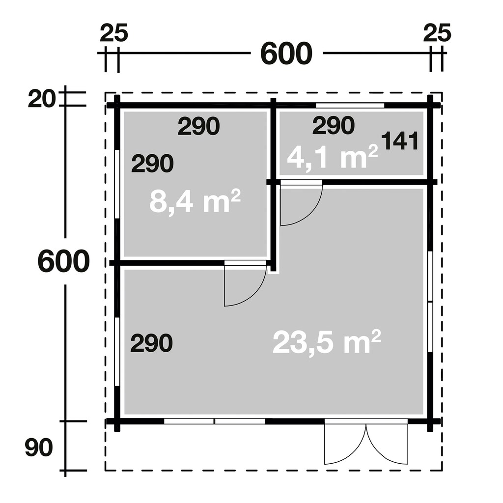 Wolff Gartenhaus »Lappland 70-C«