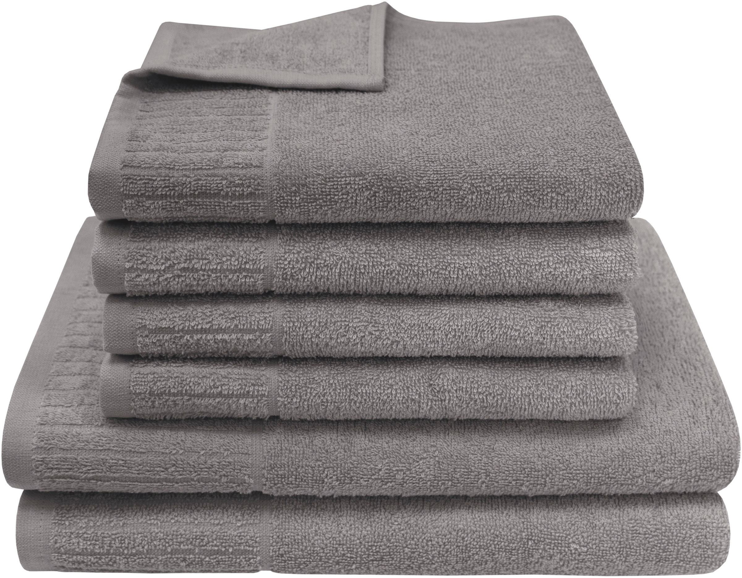 Dyckhoff Handtuch Set "Bridge" Set 6 Stk. Walkfrottier 4 Handtücher (50x100 günstig online kaufen