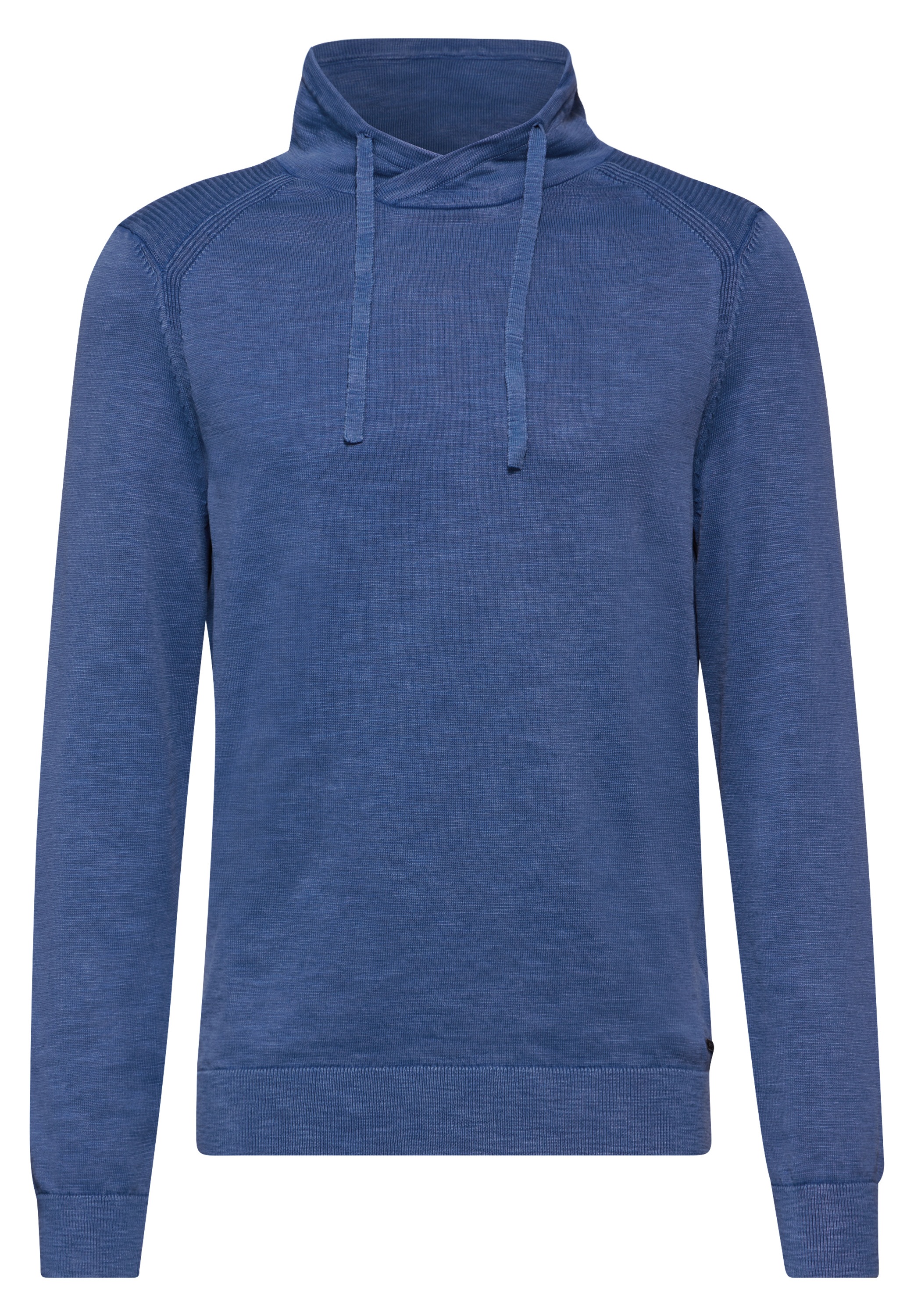 STREET ONE MEN Stehkragenpullover, aus reiner Baumwolle