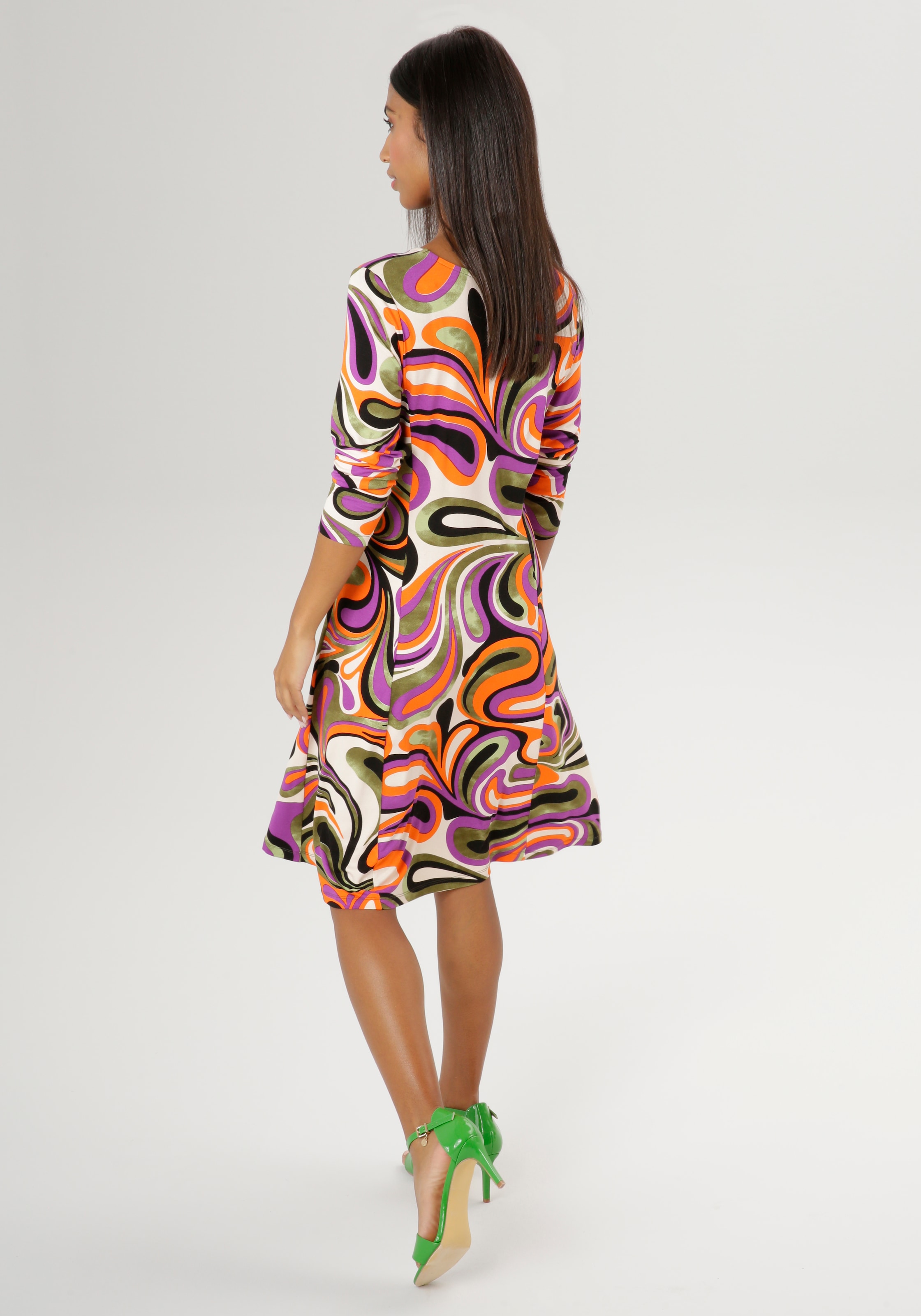 Aniston SELECTED Jerseykleid, in leichter A-Linien-Form - NEUE KOLLEKTION  bestellen | BAUR