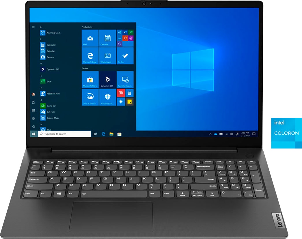LENOVO Notebook "Lenovo V15-IJL (15,6") Pentium N6000/8GB/256GBSSD/FHD W11H", 8 GB RAM 256 GB SSD, Celeron, Windows11Home, grau, Notebooks
