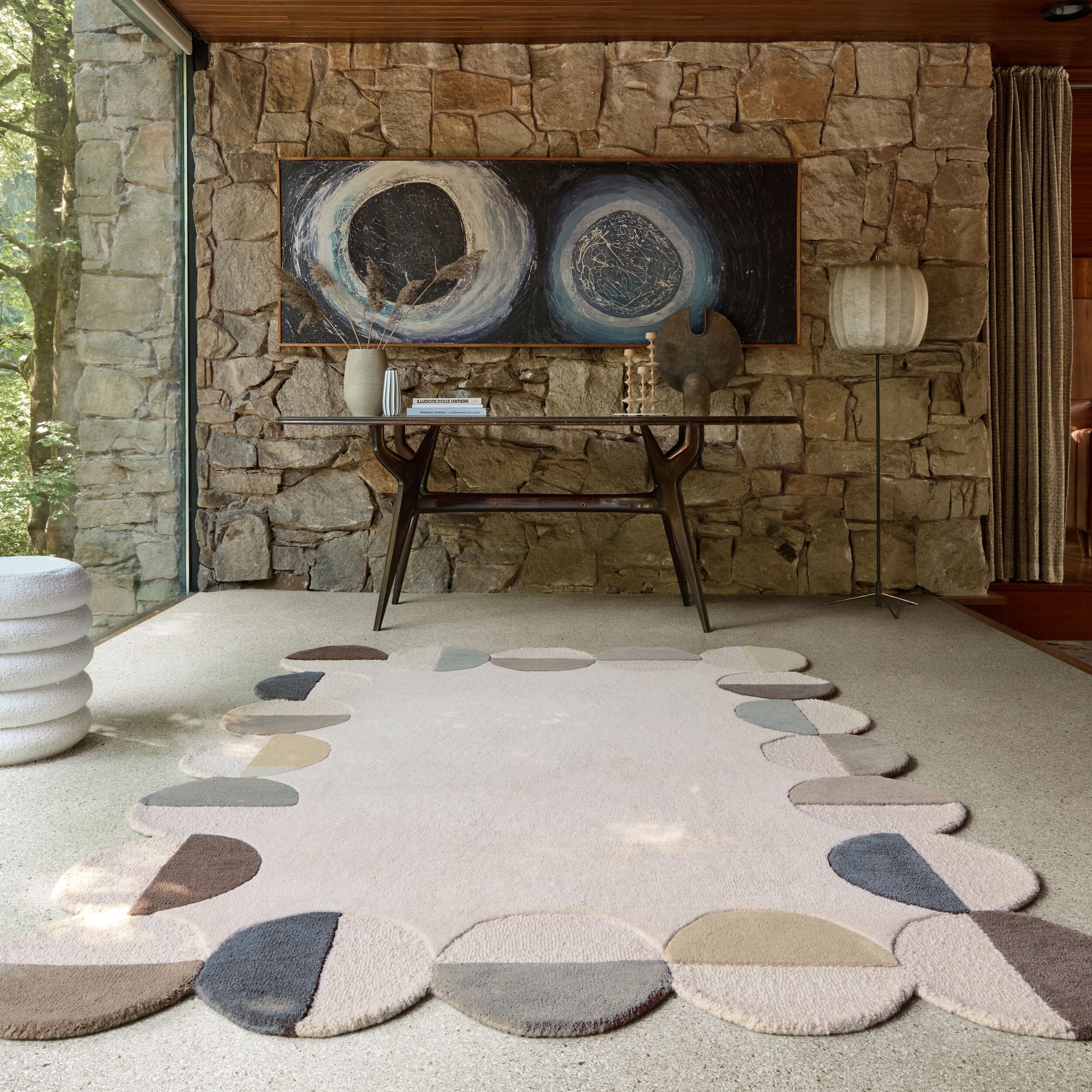 FLAIR RUGS Wollteppich "Mia Scallop" rechteckig 12 mm Höhe in Jakobsmuschel günstig online kaufen