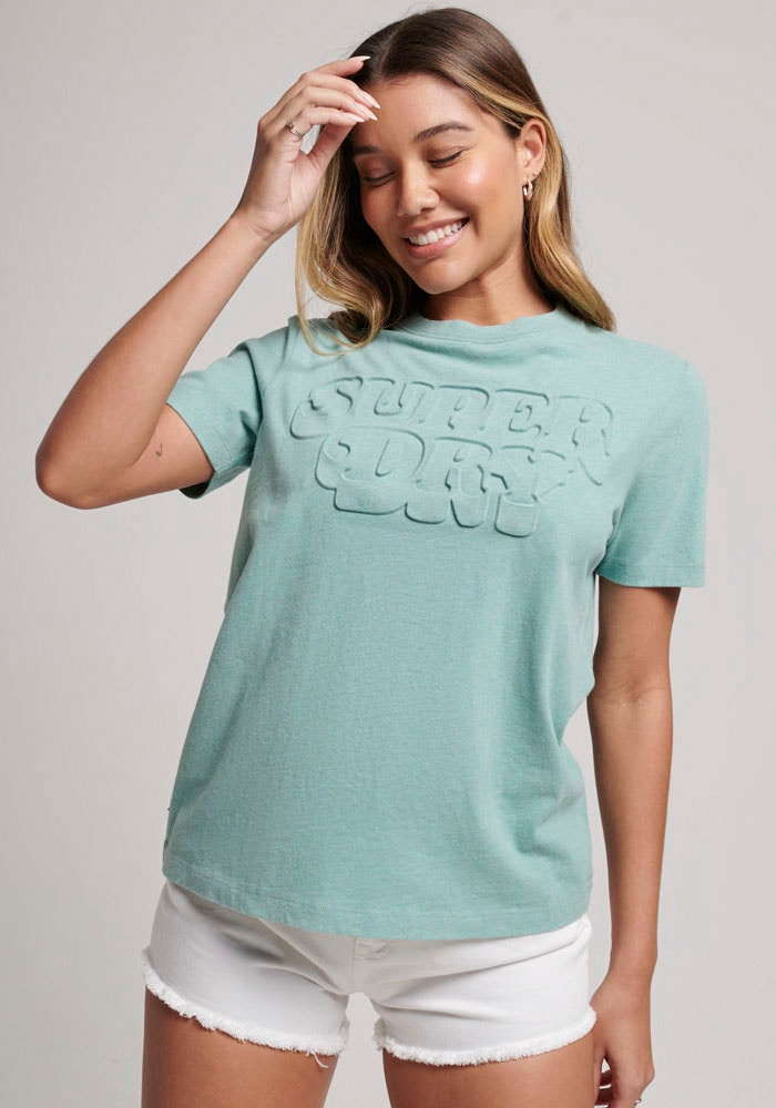 Superdry Rundhalsshirt »VINTAGE COOPER EMBOSS TEE« bestellen | BAUR | T-Shirts