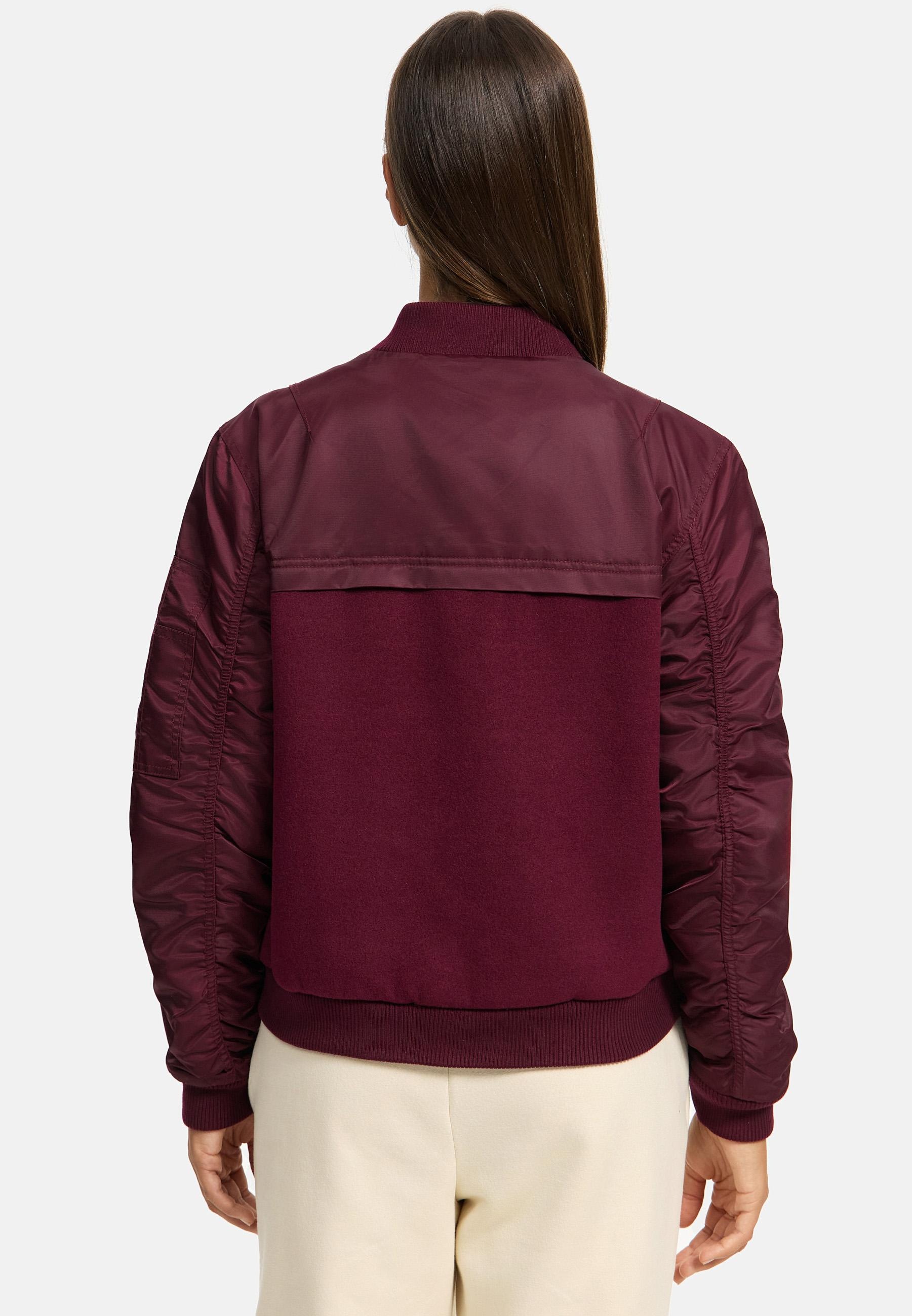 Thumbnail - Navahoo Bomberjacke "Willstehaben 14" ohne Kapuze angesagte Collegejacke mit Ärmeltasche