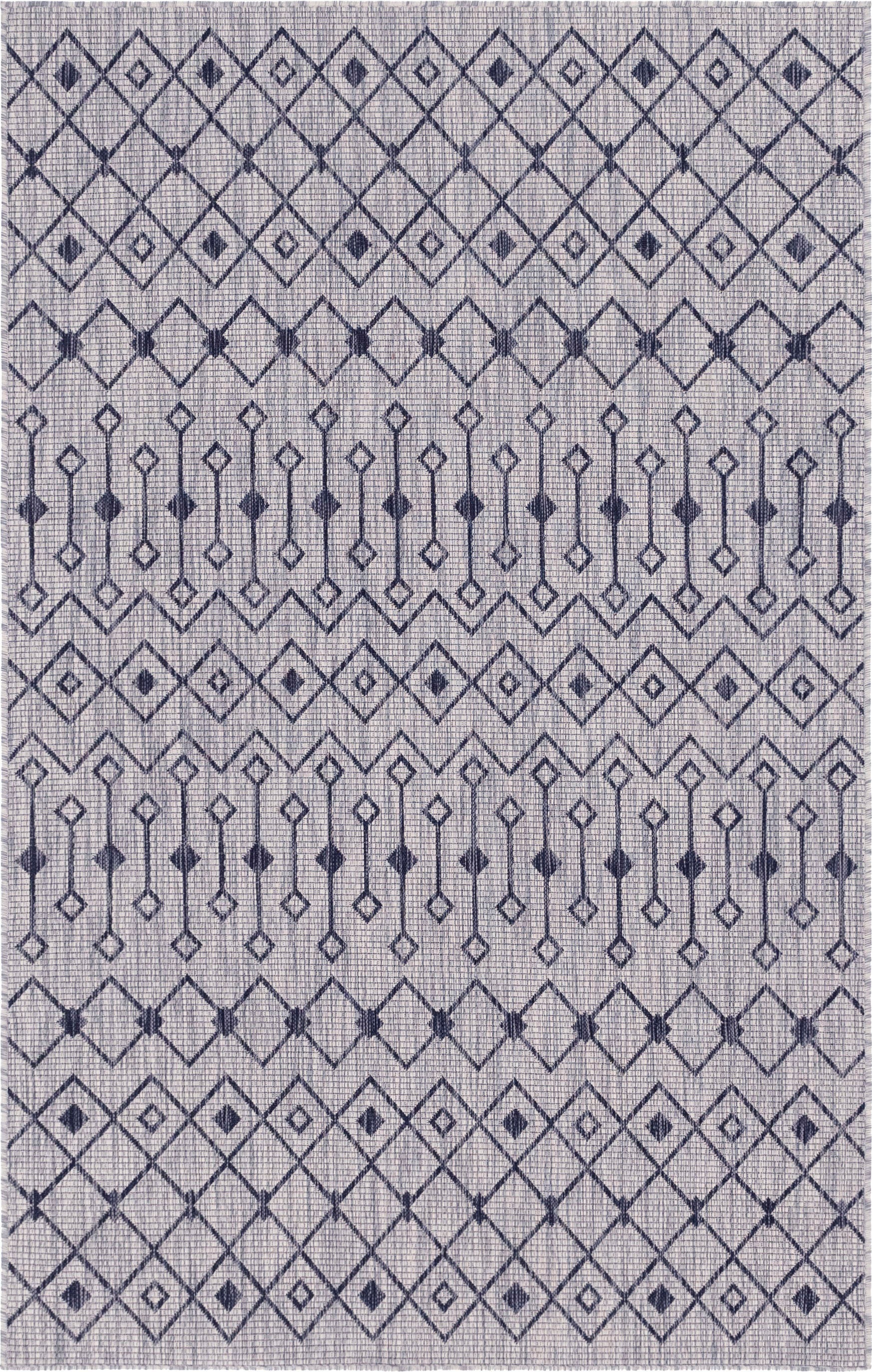 Myflair Möbel & Accessoires Teppich »Outdoor Crosses Lagerräumung«, rechteckig, 4 mm Höhe, Flachgewebe, Rauten Muster, In- und Outdoor geeignet