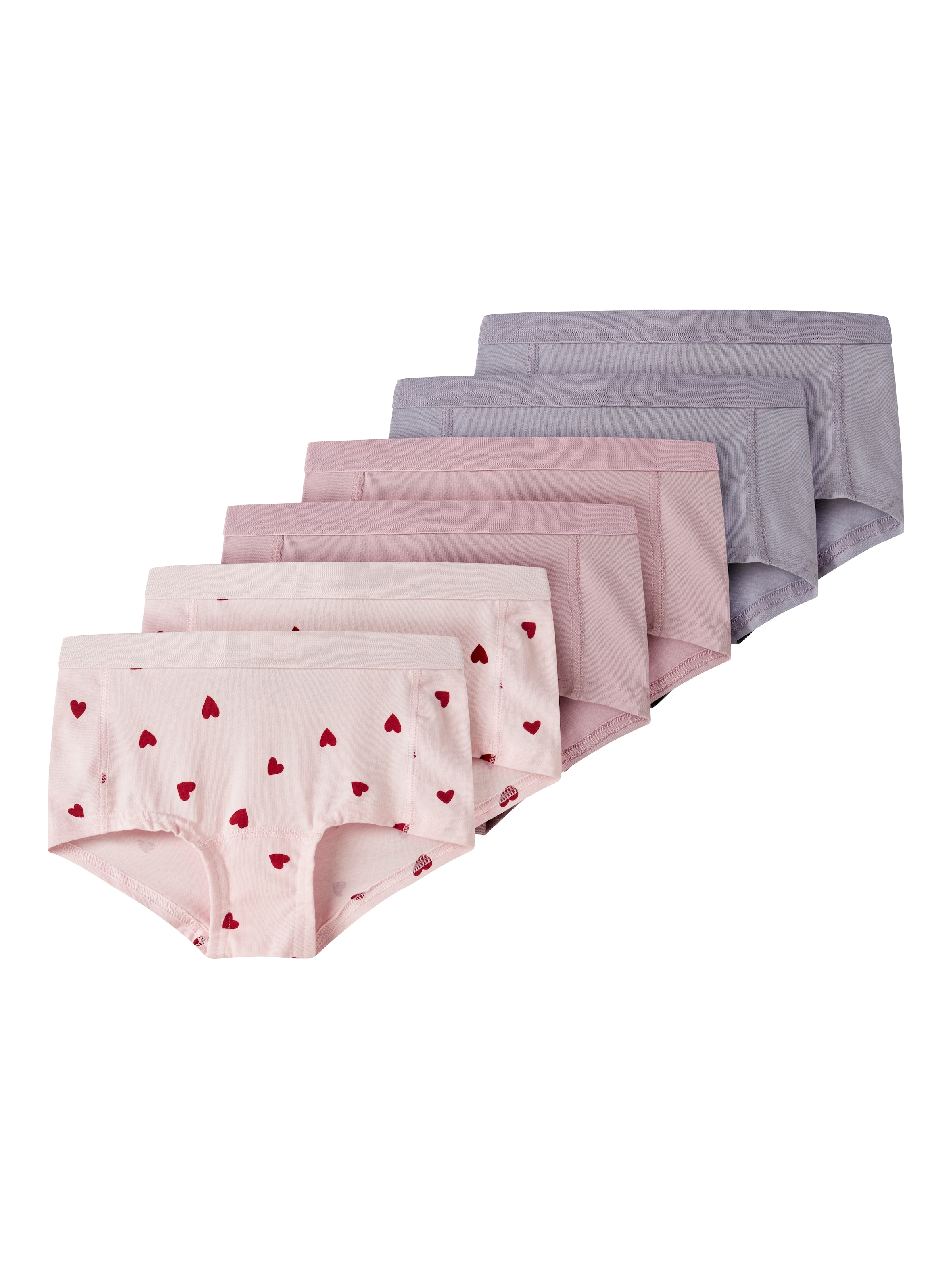 NAME IT Mädchen Hipster "NKFHIPSTER 6P BUTTERCREAM FLORAL NOOS", Gr. 116ballerina, Jersey, Obermaterial: 95% Baumwolle, 5% Elasthan, bedruckt,