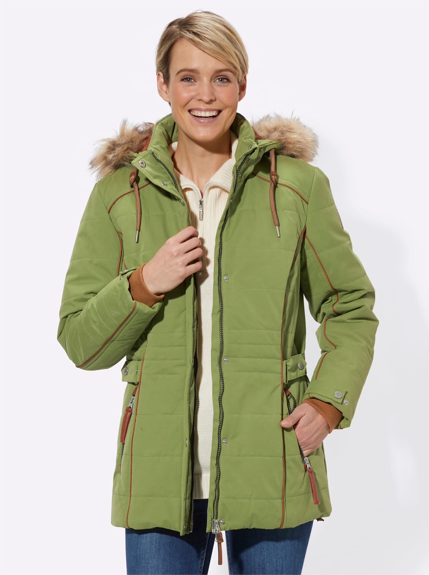 Casual Looks Steppjacke, mit Kapuze