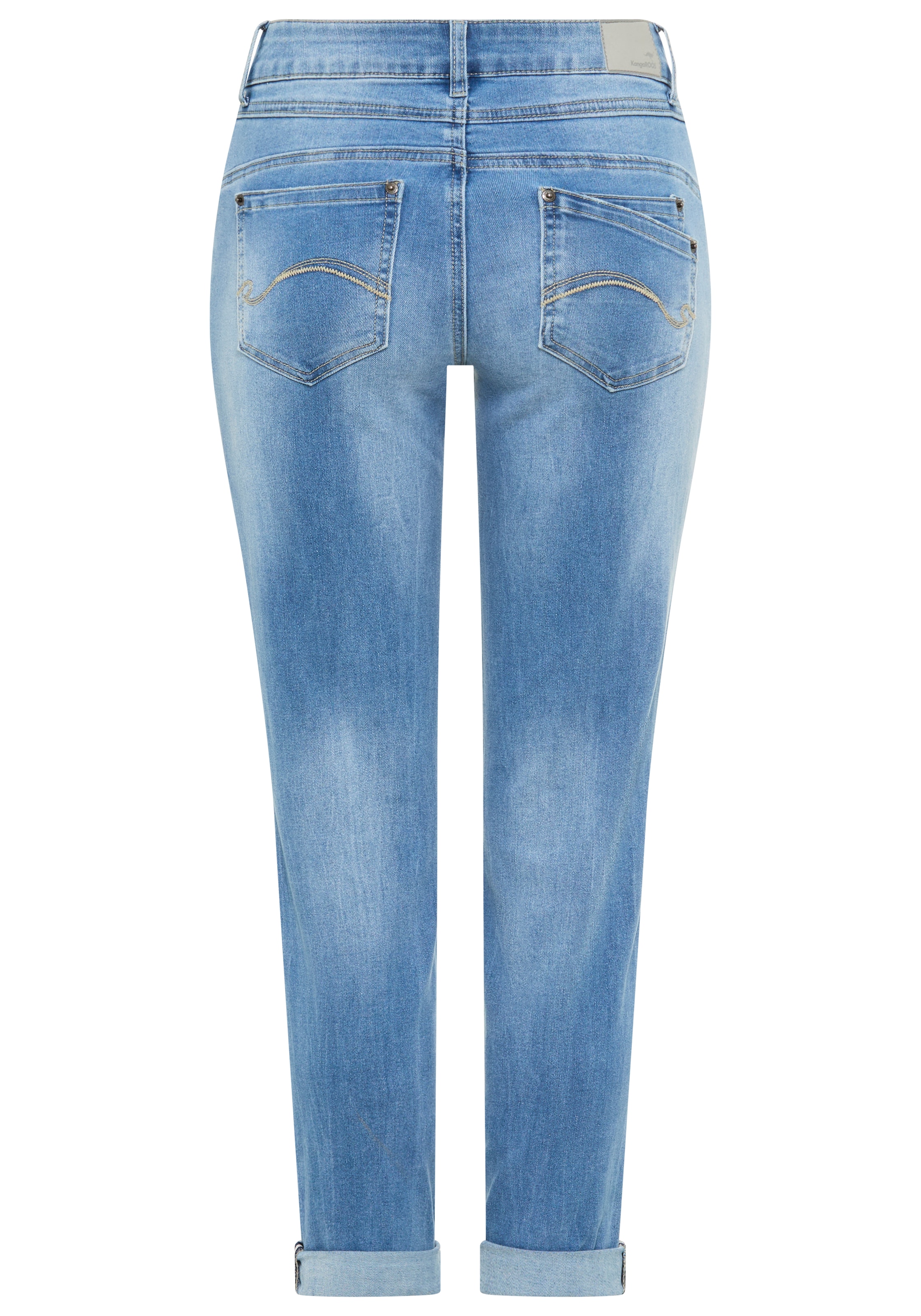 KangaROOS Relax-fit-Jeans »RELAX-FIT HIGH WAIST« knöchelfreie Schnittform,  krempelbare Beinabschlüsse