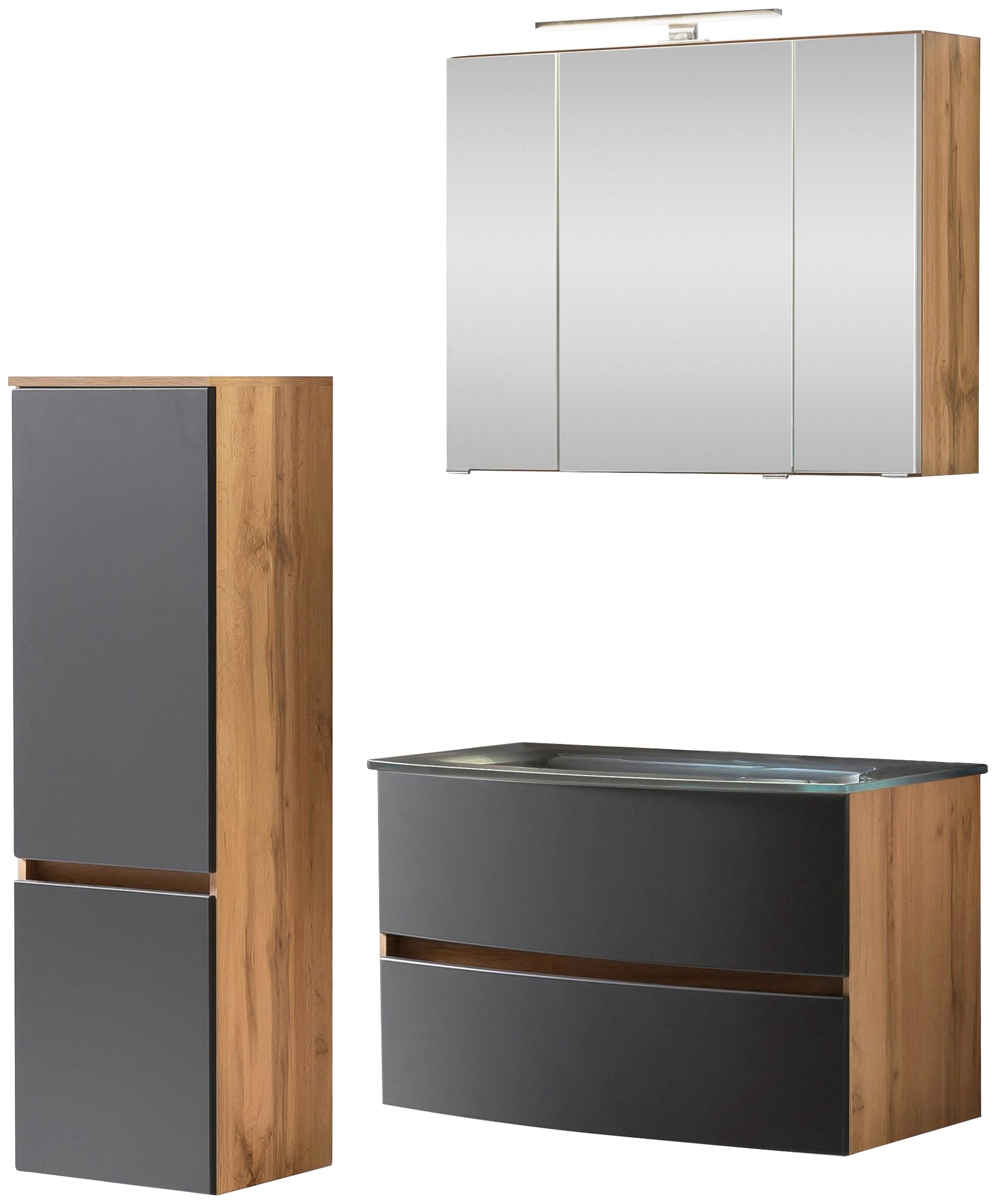 welltime Badezimmer-Set "Kaunas" Set, 3 Stk. tlg. günstig online kaufen