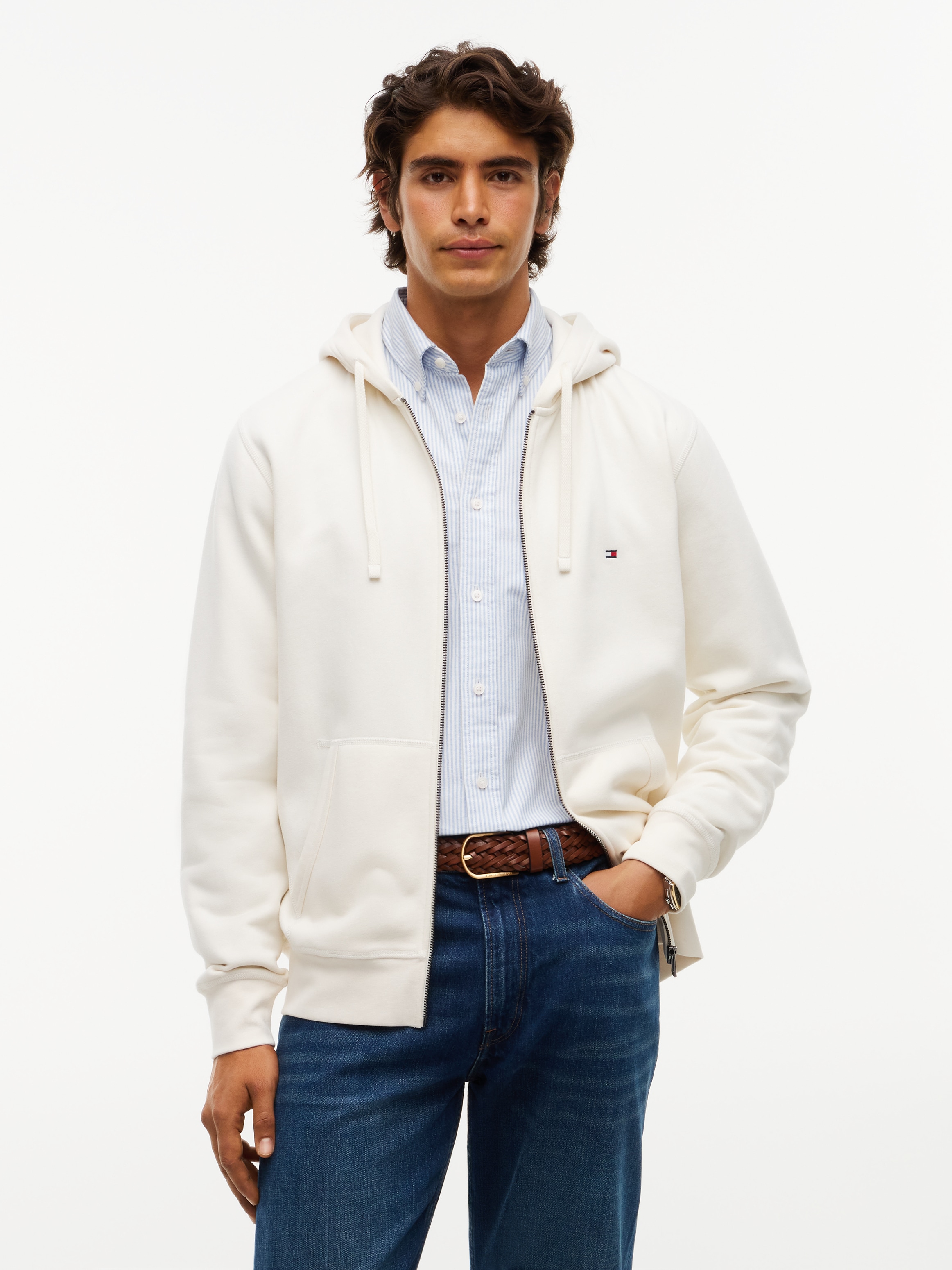 Tommy Hilfiger Kapuzensweatjacke "ESSENTIAL FLEECE HOODED REGULAR"
