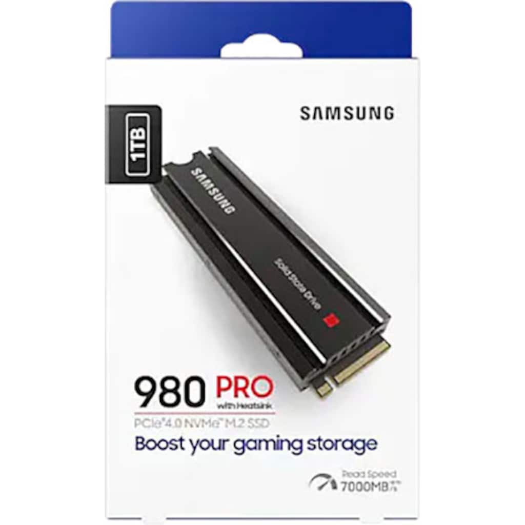 Samsung interne SSD »980 PRO Heatsink«, Anschluss M.2 PCIe 4.0