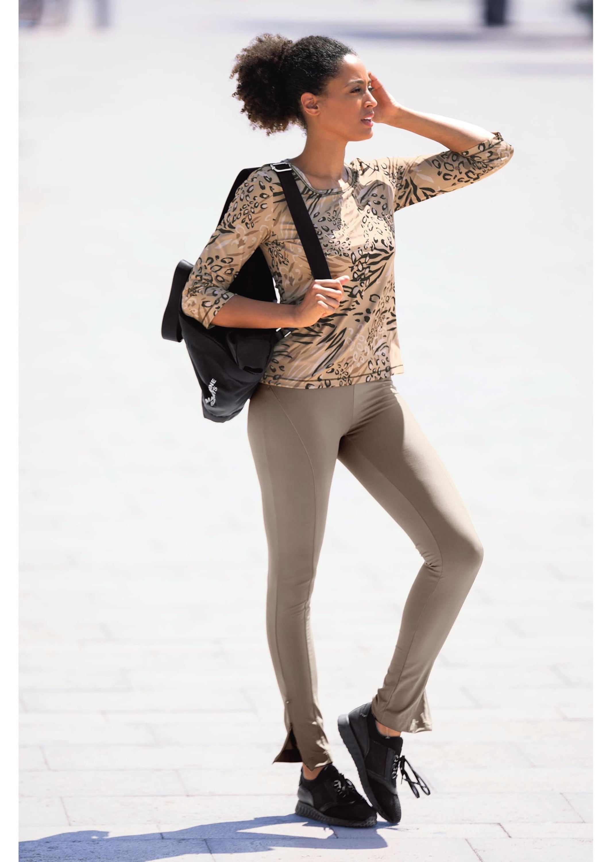 MADELEINE Leggings »Leggings Leggings mit Saumzippern«