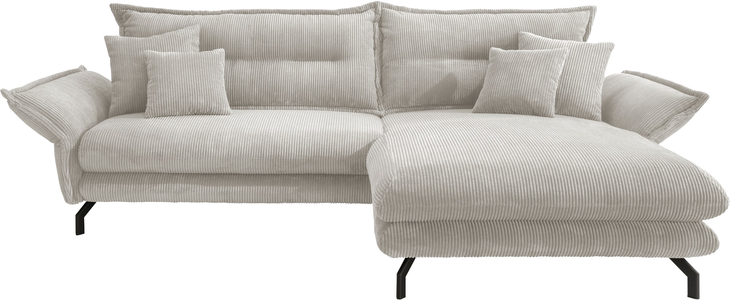 Home affaire Ecksofa "LAVA Breite 255 cm, modern und elegant, aktuelle Kiss günstig online kaufen