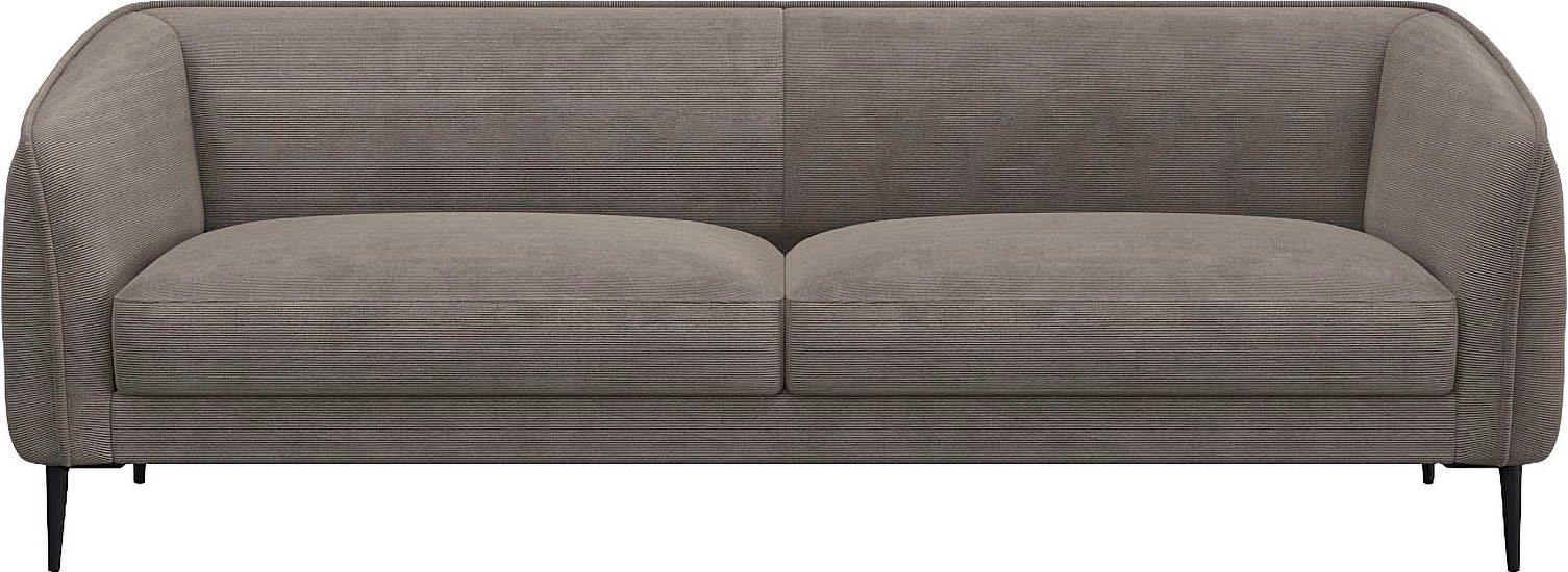 FLEXLUX 3-Sitzer "Belle Designsofa, Couch, bequem durch Kaltschaum im Sitz" günstig online kaufen