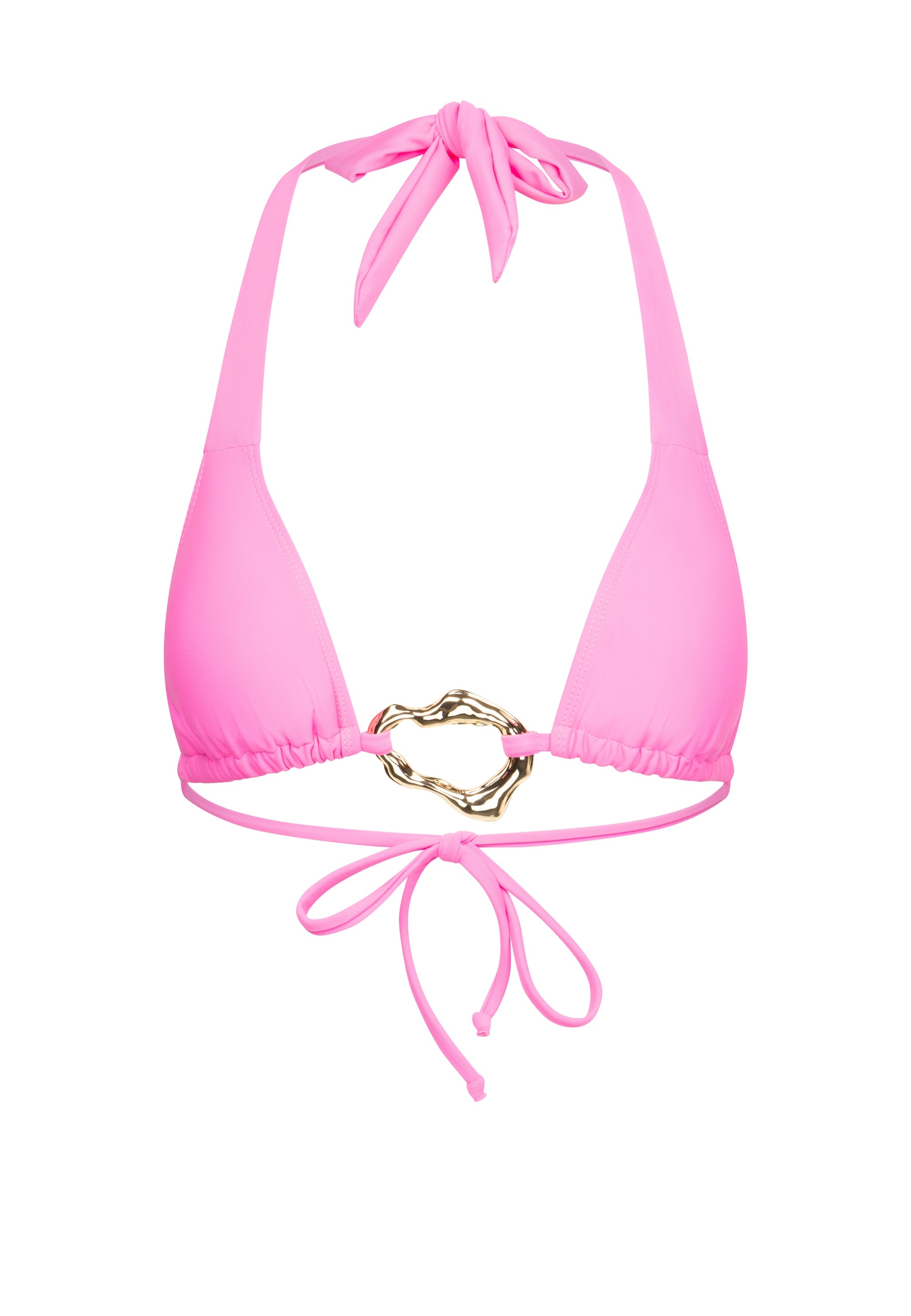 Moda Minx Triangel-Bikini-Top »IRREGULAR HOOP SINGLE HOOP TRIANGLE TOP«, (1 St.), mit edlem Schmuckelement