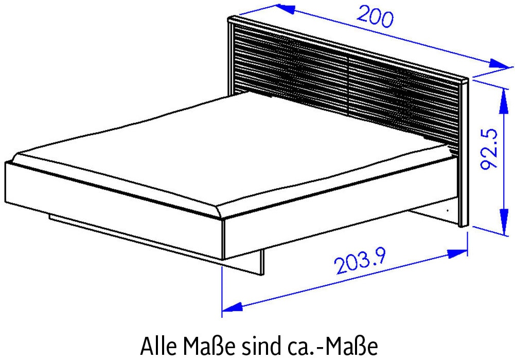 Gami Schlafzimmer-Set »OTELLO SET«, Set vollständiger Möbel zur Gestaltung Ihres Schlafzimmers.