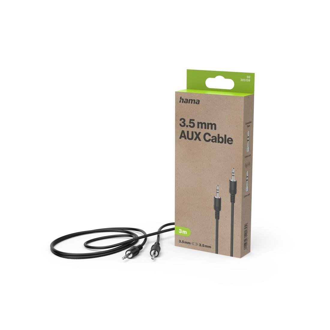 Hama Audio-Kabel »Audio-Kabel, 3,5-mm-Klinken-St. - 3,5-mm-Klinken-St., Stereo, 3,0 m«, 3,5-mm-Klinke