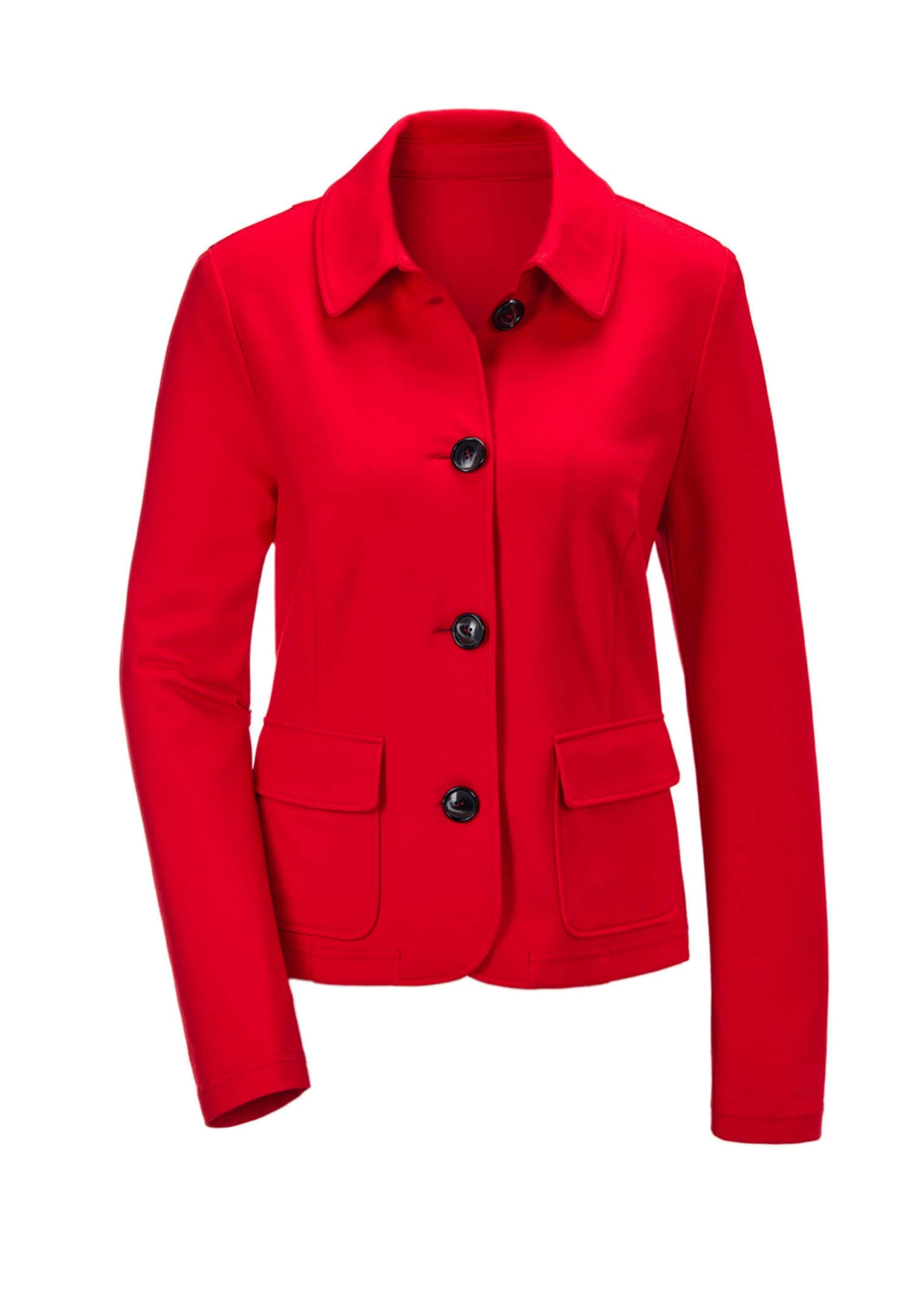 GOLDNER Kurzjacke "Leichte Jacke mit Stehkragen in rot" günstig online kaufen