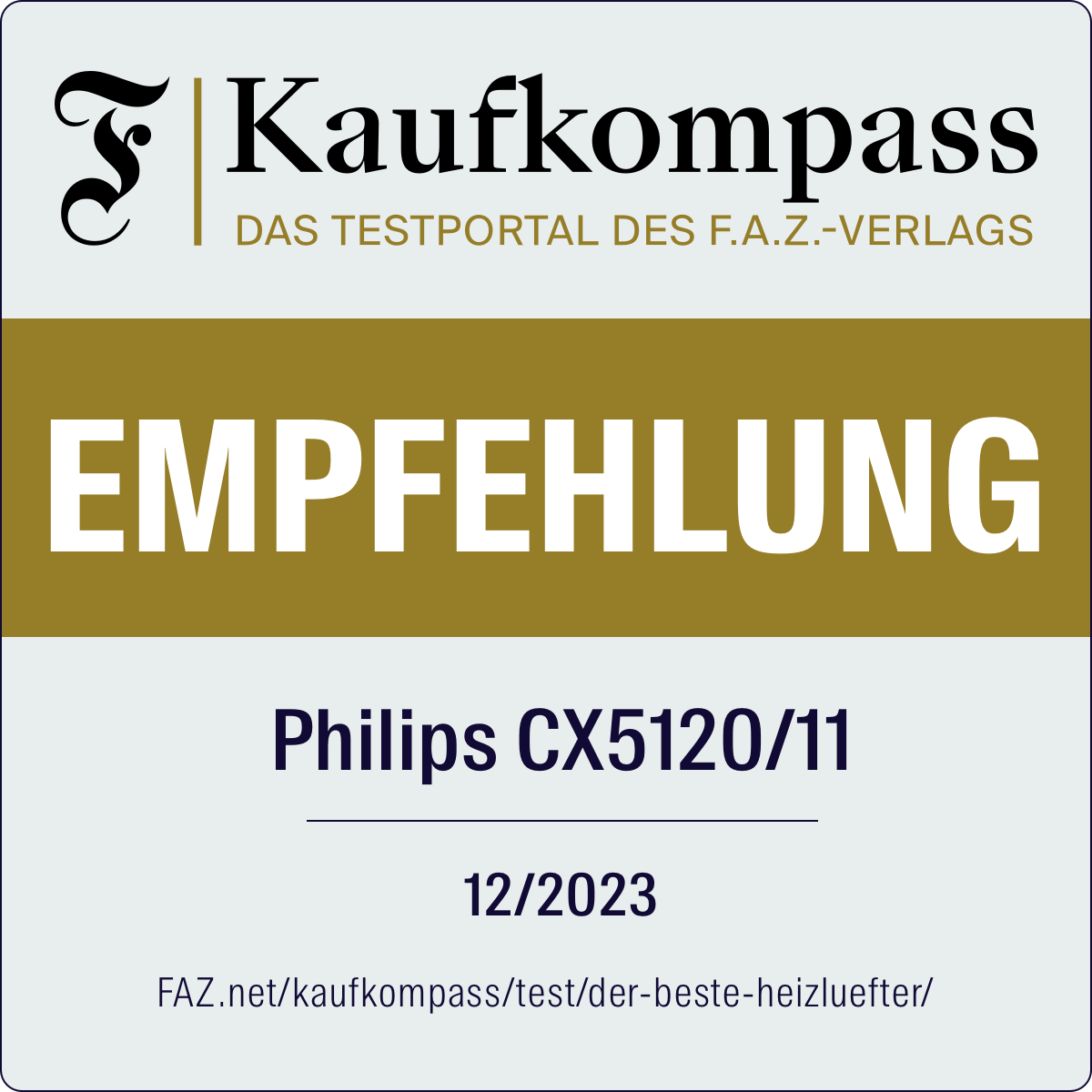 Philips Heizlüfter »CX5120/11«, 2000 W, Energiesparheizer 5000 Series, 5 integrierte Sicherheitsfunktionen