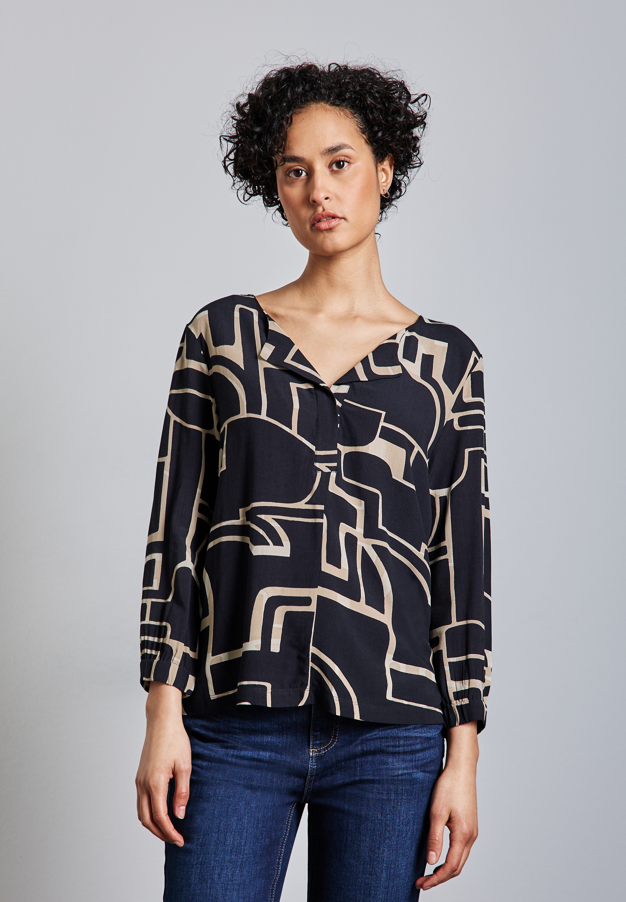 STREET ONE 3/4-Arm-Shirt su All-Over Print