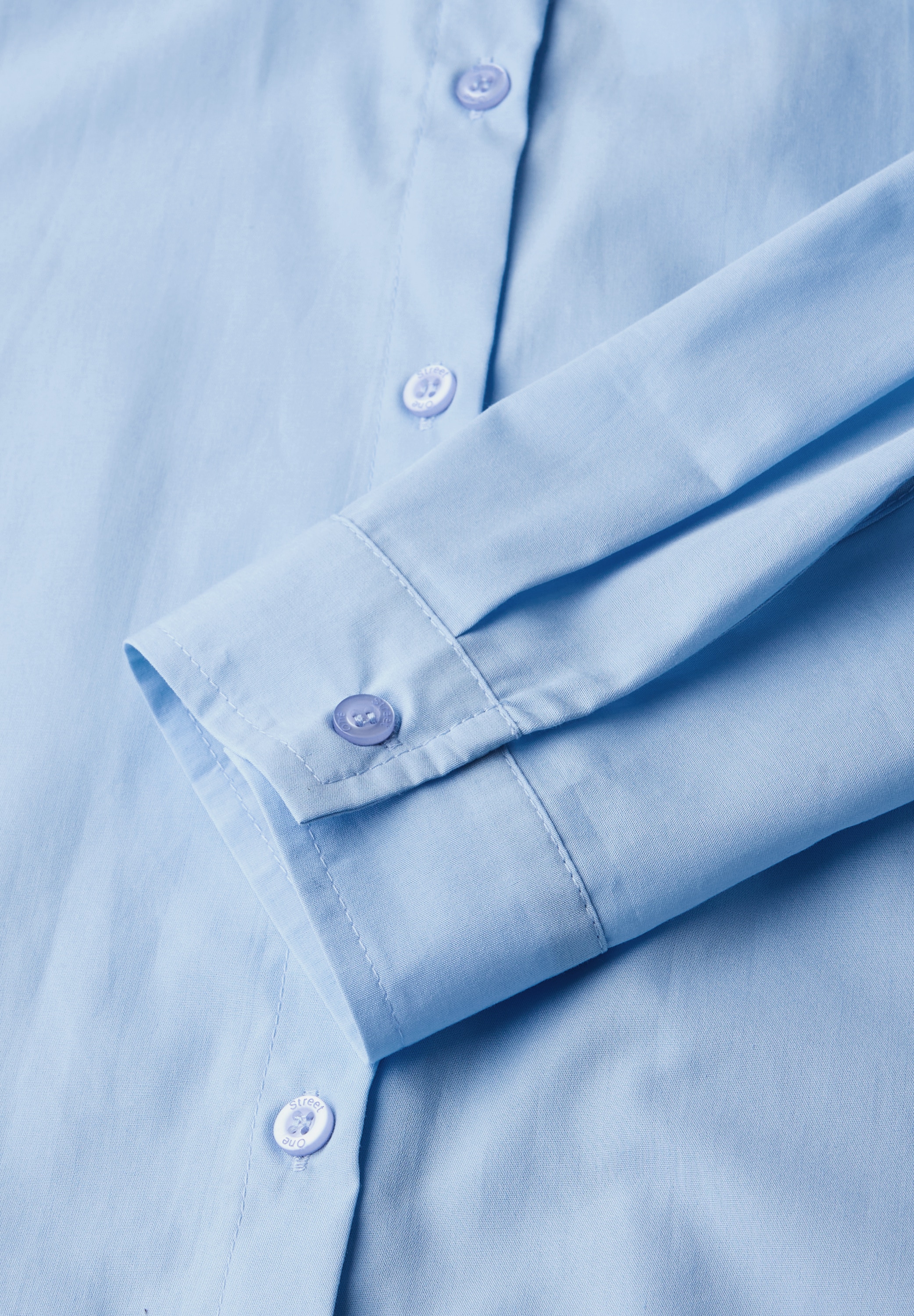 STREET ONE Hemdbluse, aus reiner Baumwolle