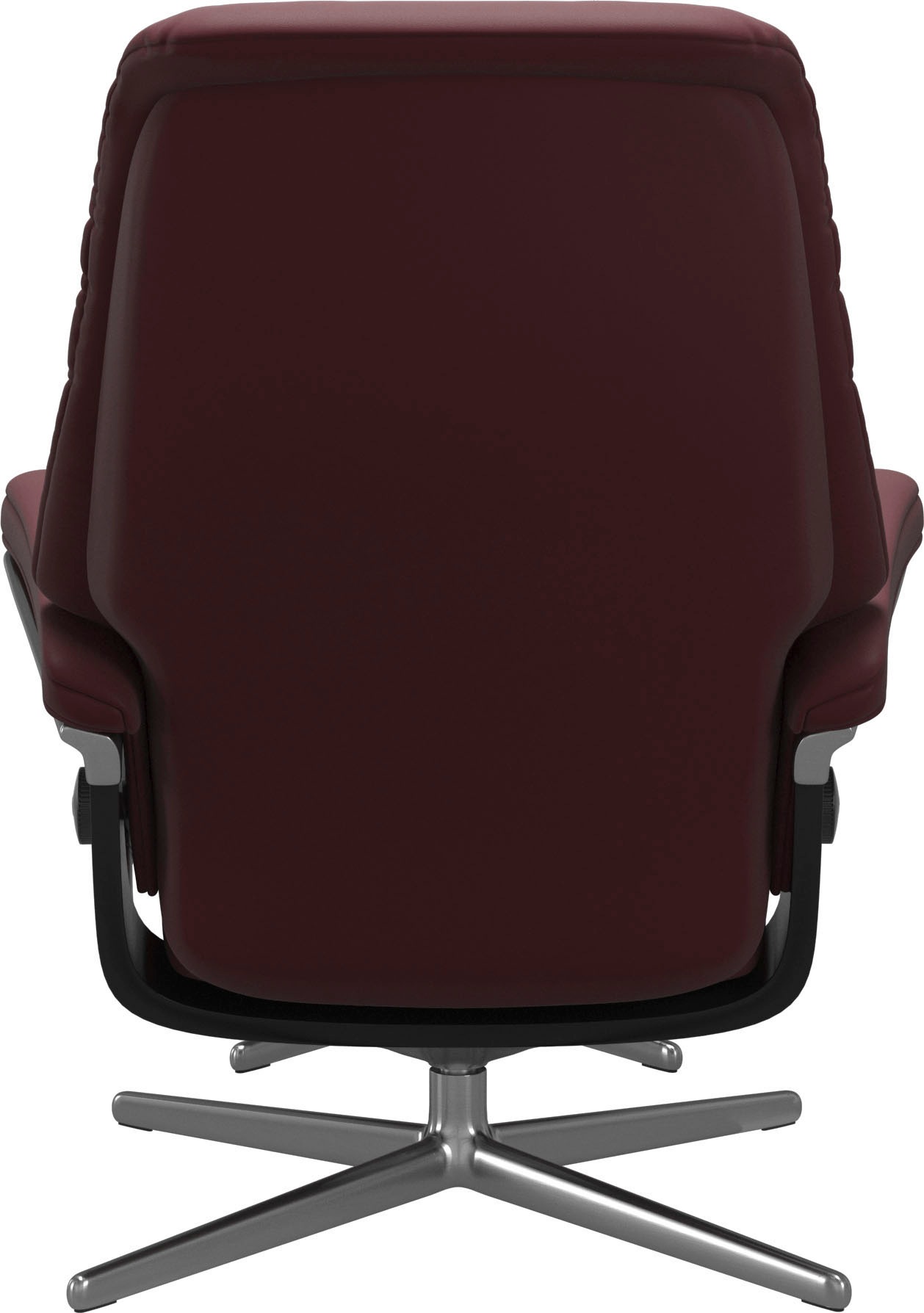 Thumbnail - Stressless Relaxsessel "Sunrise" Set, Relaxsessel mit Hocker, mit Hocker, mit Cross Base, Größe S, M & L, Holzakzent Sch...