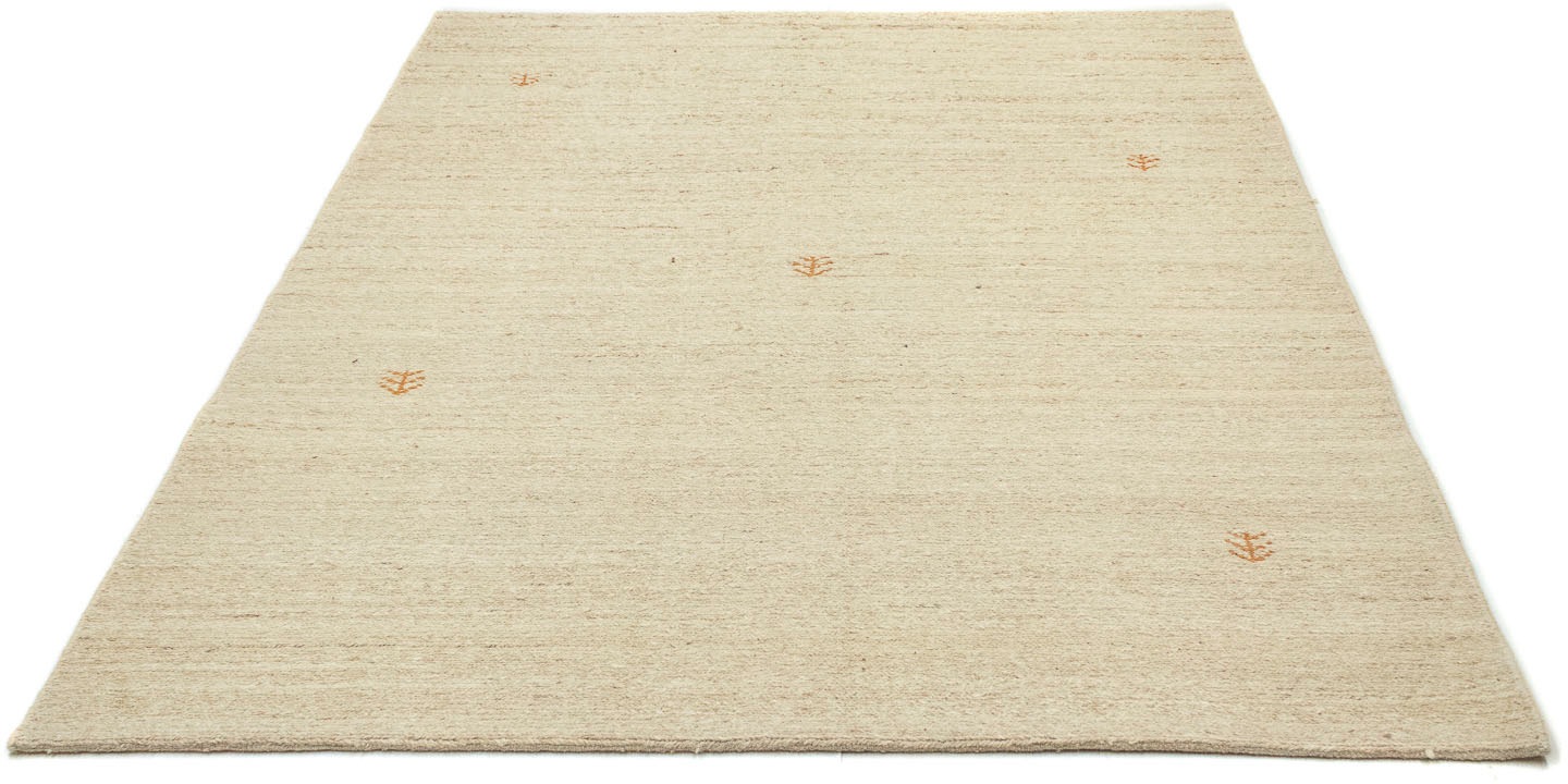 Preisvergleich für morgenland Wollteppich Gabbeh Teppich handgeknüpft  beige, rechteckig, 18 mm Höhe, handgeknüpft, BxHxT 140x18x200 cm, GTIN:  4064616027215 | Ladendirekt
