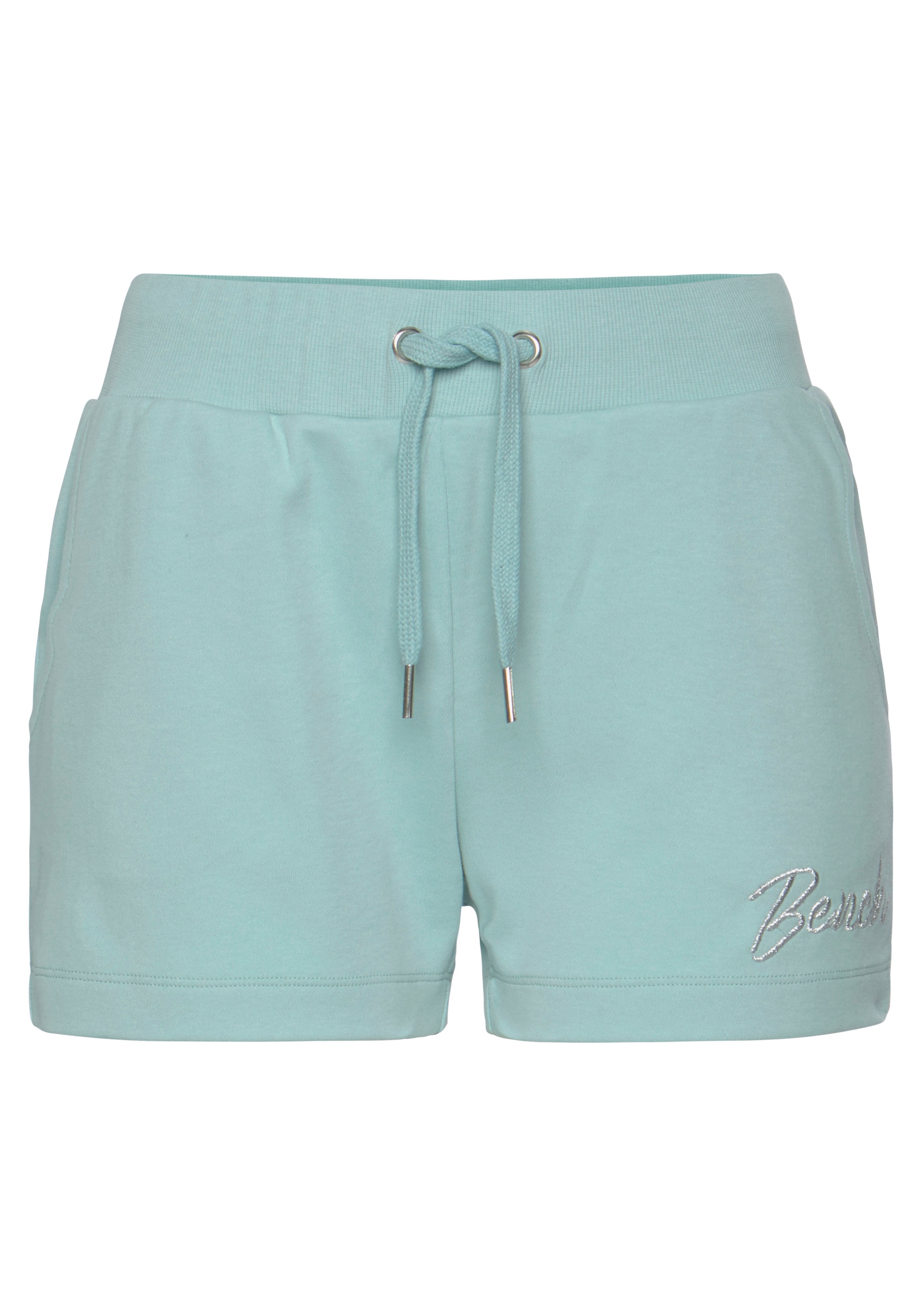 Bench. Loungewear Sweatshorts, mit glänzender Logostickerei, Loungewear, Loungeanzug