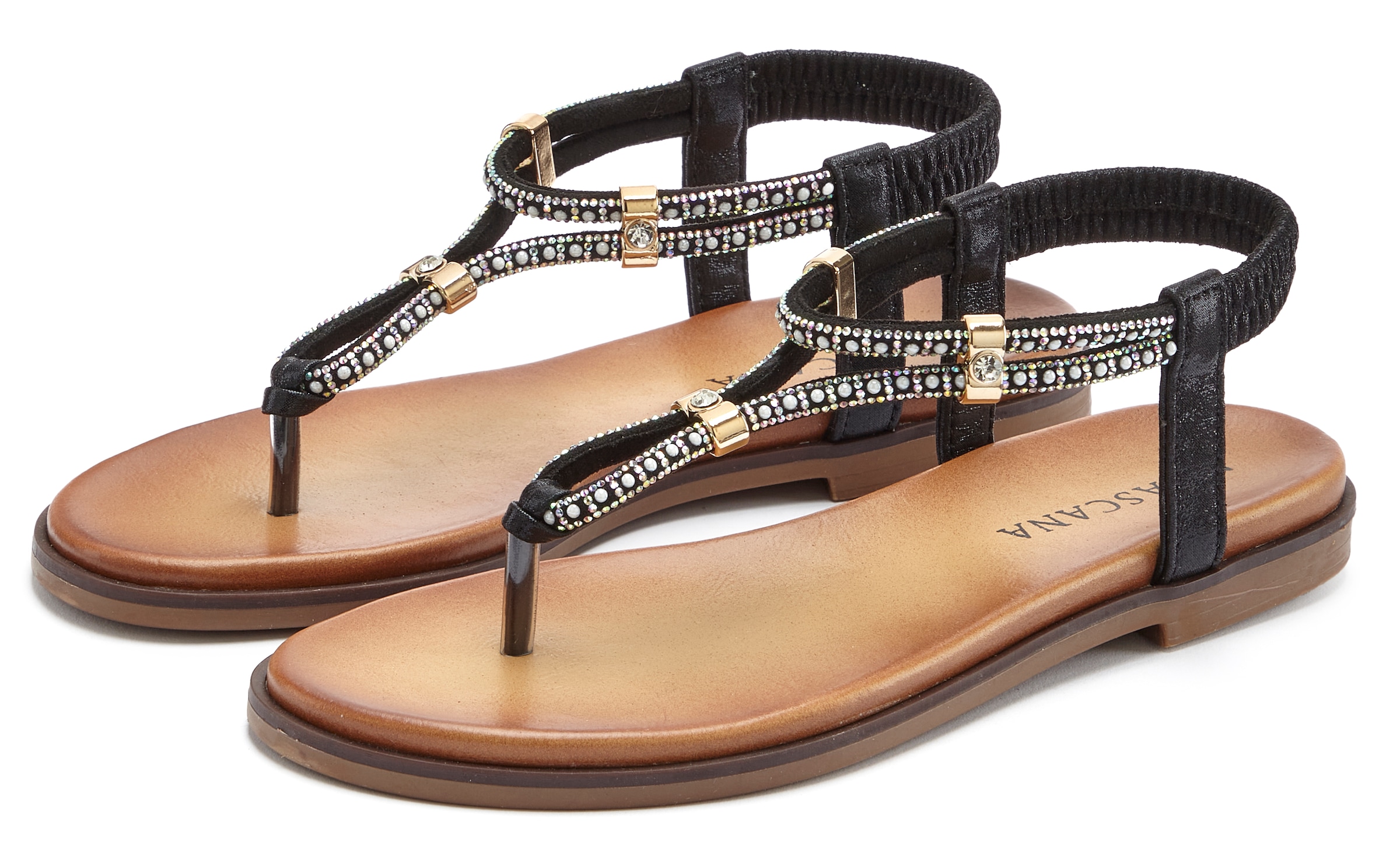 LASCANA Zehentrenner "Sandale, Sommerschuh, offener Schuh," mit eleganten S günstig online kaufen