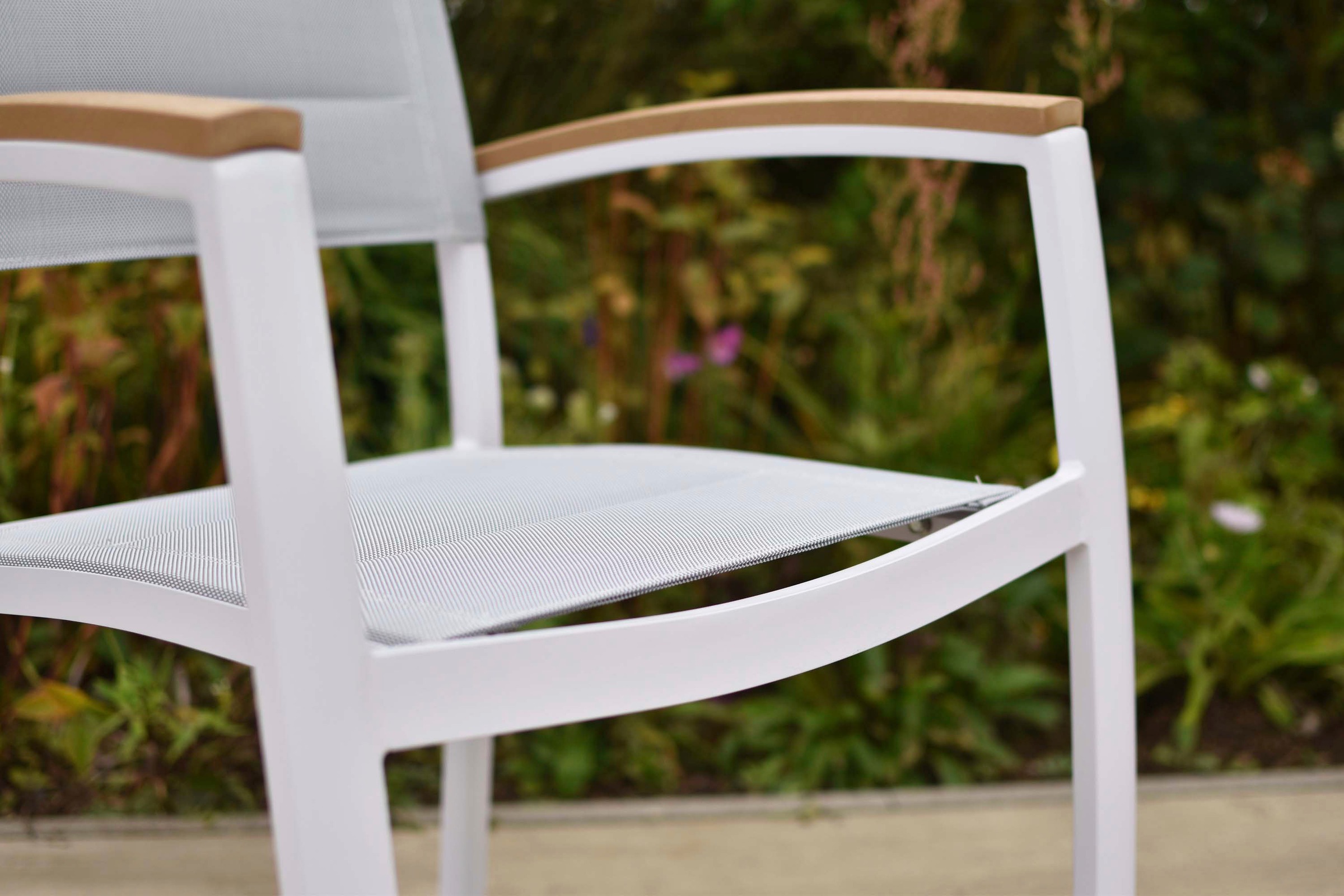 MERXX Garten-Essgruppe »Pisa« Set, 5 tlg. inkl. 4 Stapelsessel, 1 Tisch