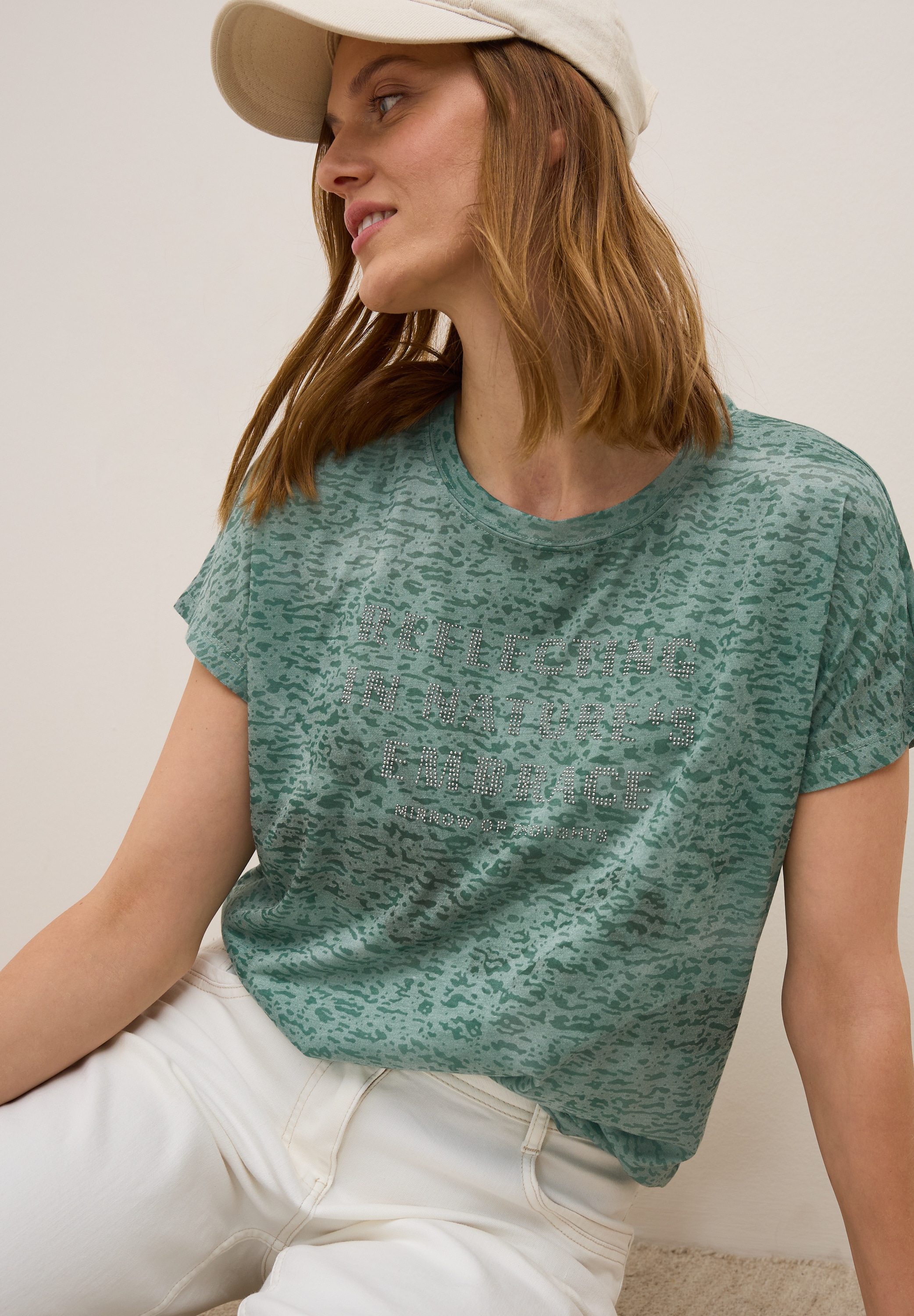 Cecil T-Shirt, mit Wording