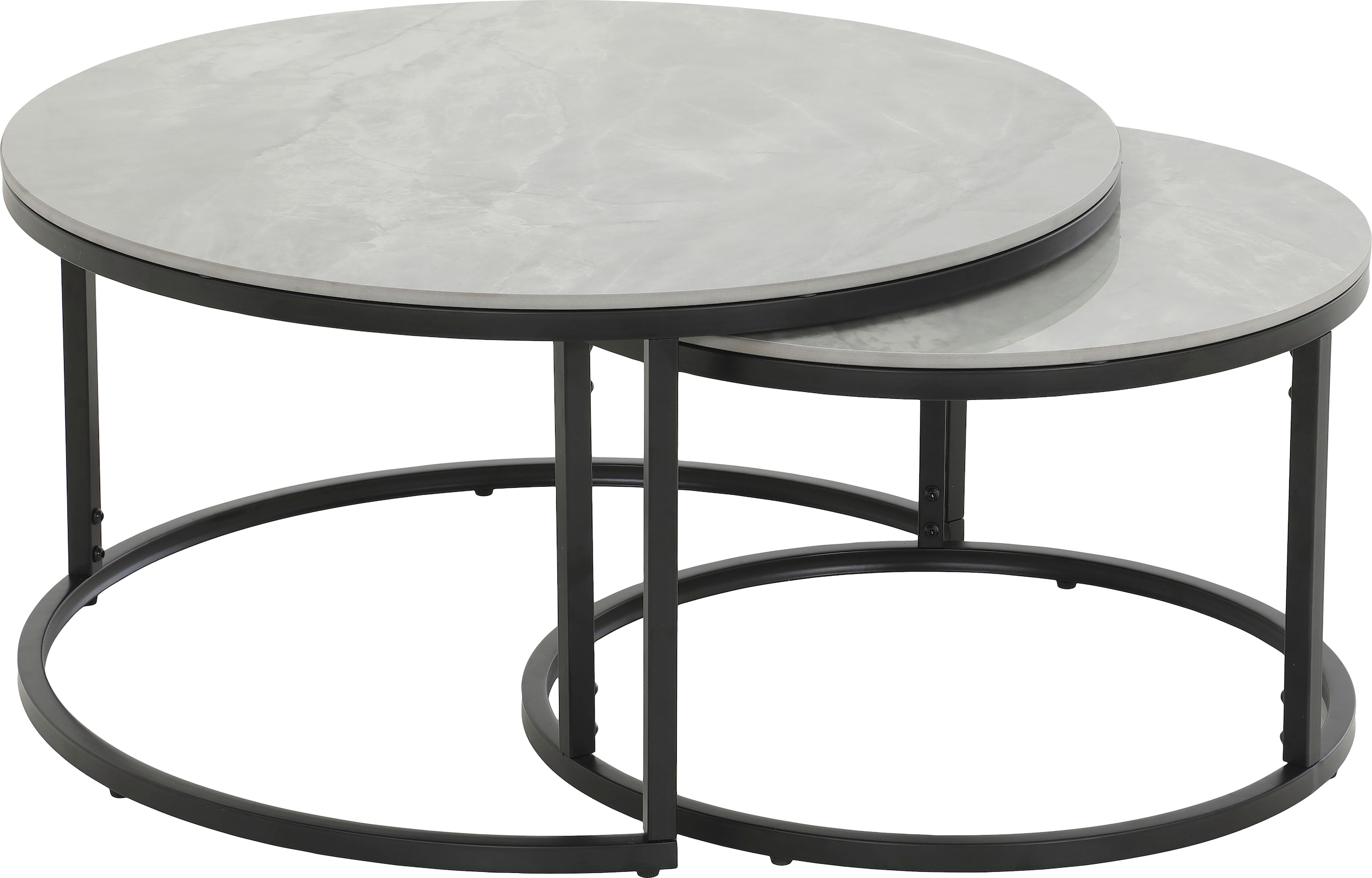 HELA Satztisch "LUIS Topseller, Couchtisch rund" Set, 2 Stk. tlg. 2er Set, günstig online kaufen