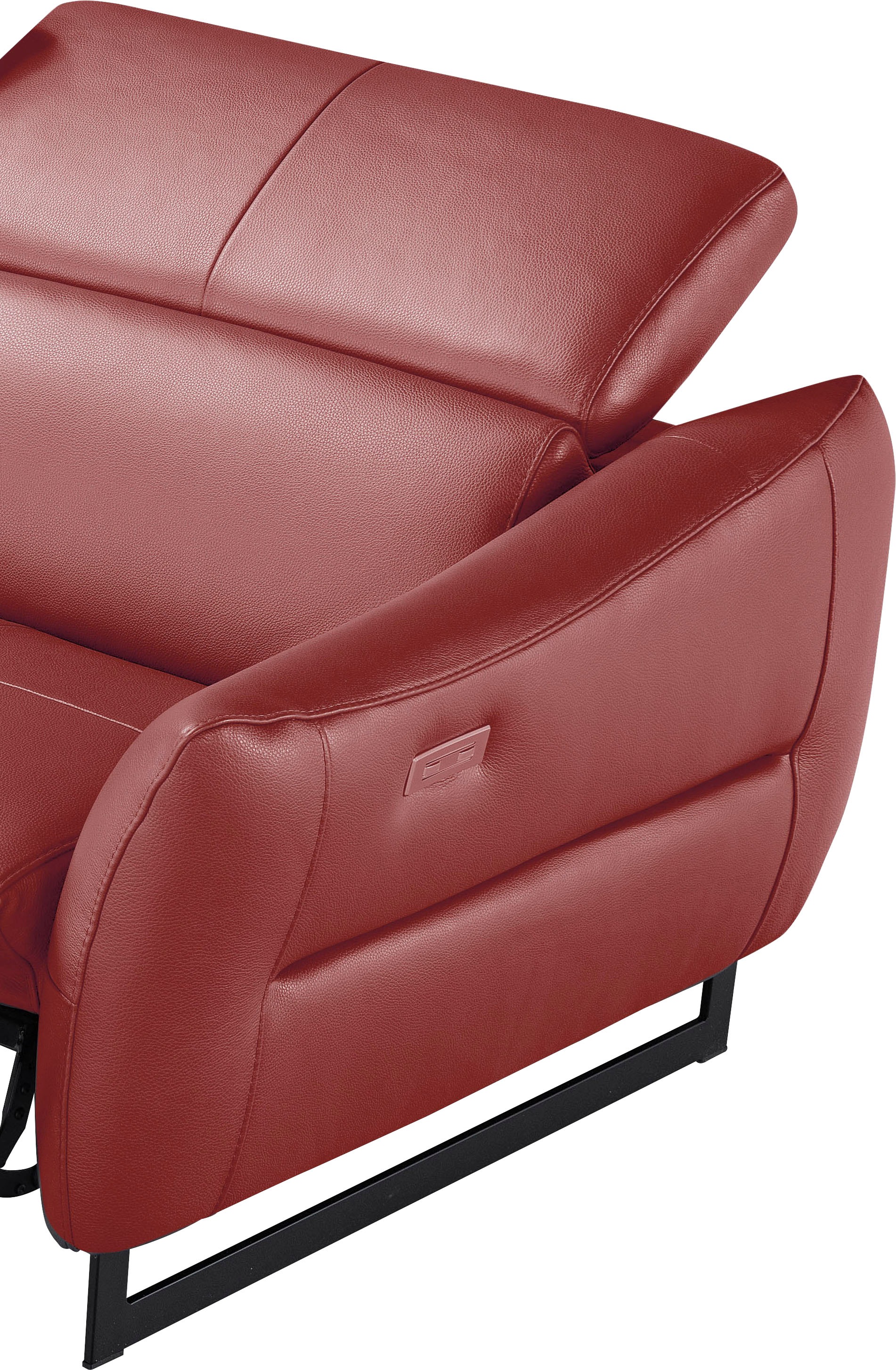 Egoitaliano 2,5-Sitzer »Dafne, elegantes Designsofa mit hohem Sitzkomfort«, mit und ohne elektrischer Relaxfunktion, Kopfteile manuell verstellbar