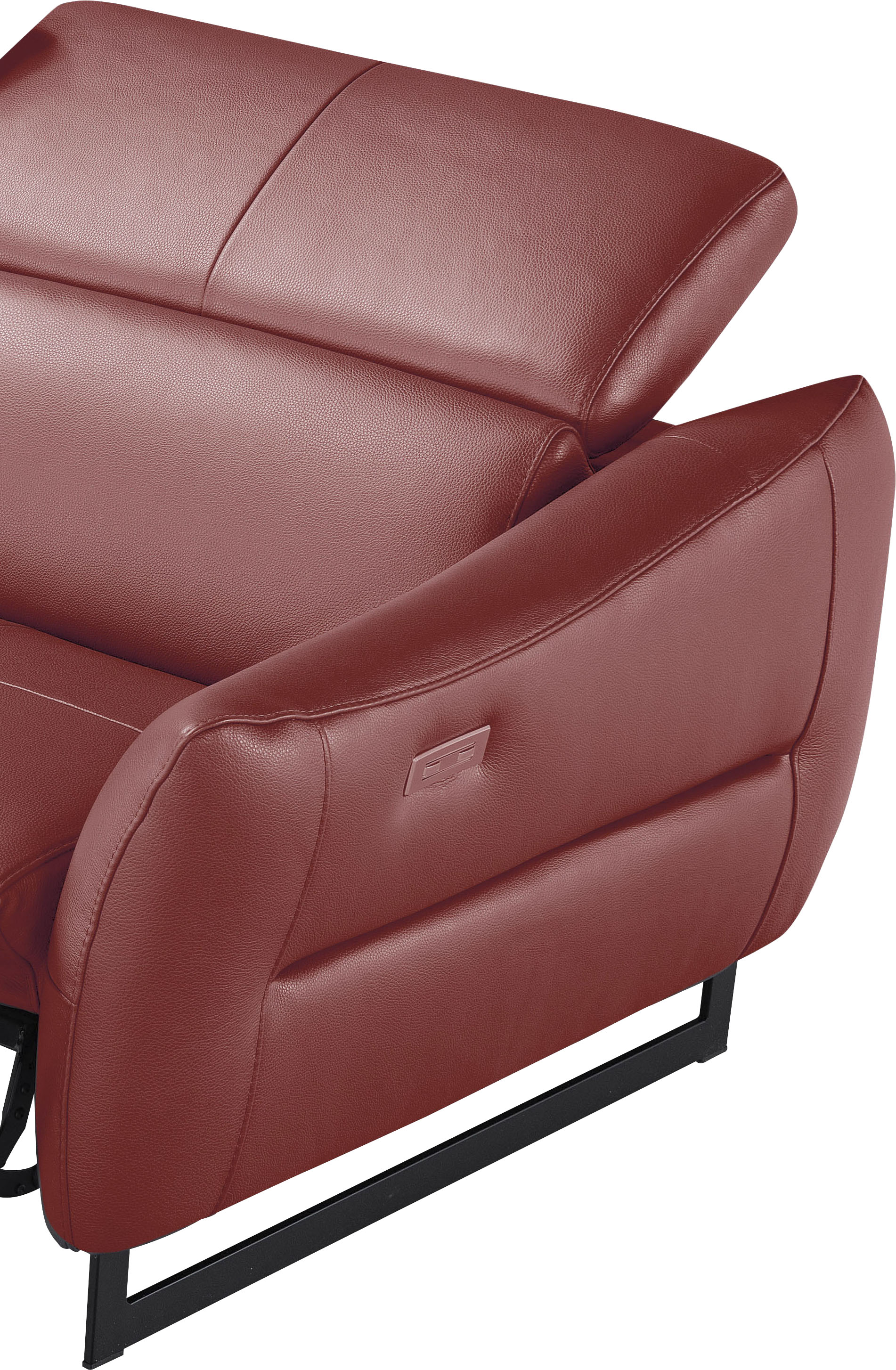 Thumbnail - Egoitaliano 2,5-Sitzer "Dafne, elegantes Designsofa mit hohem Sitzkomfort" mit und ohne elektrischer Relaxfunktion, Kopf...