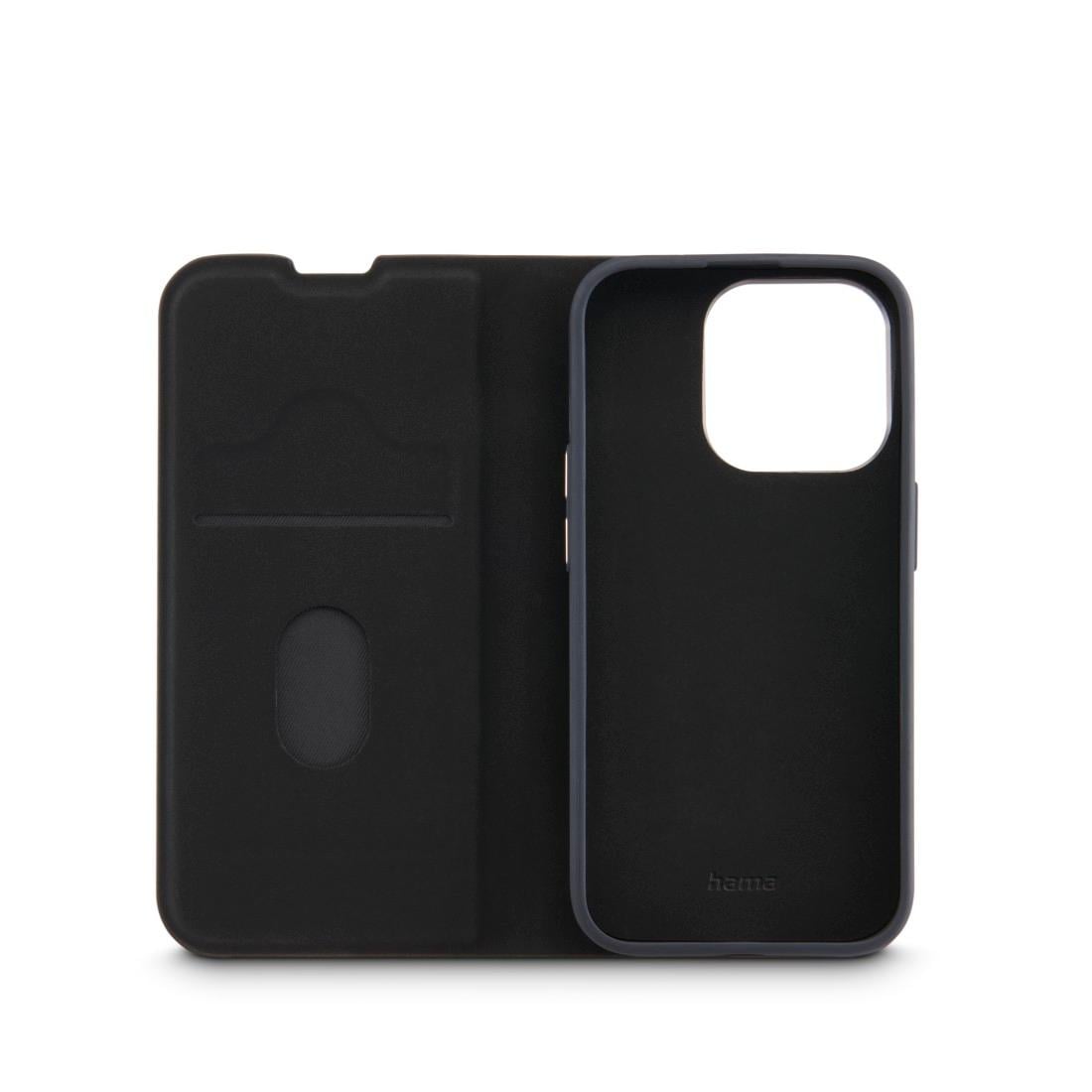 Hama Smartphone-Hülle »Handytasche Booklet für Apple iPhone 15 Pro schwarz, Kartenfach«, Apple iPhone 15 Pro