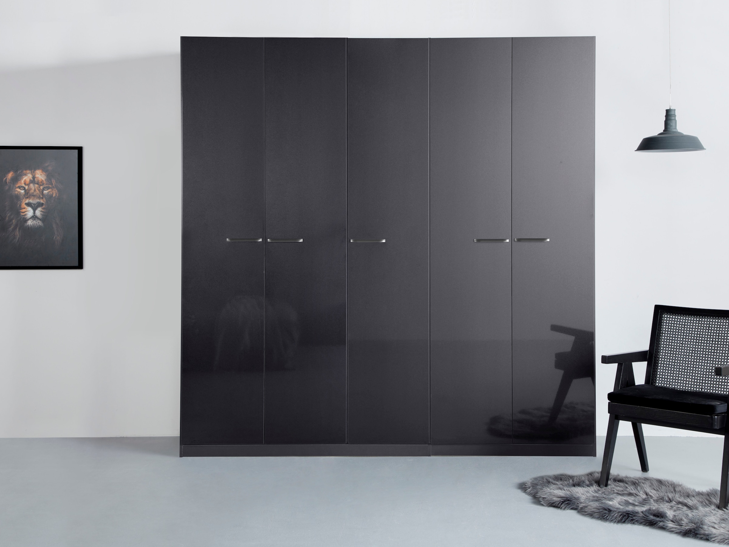 OTTO home Kleiderschrank "Mehrzweckschrank Aktenschrank Möbel Mietswohnung Schlafzimmer OTELI" erhältlich in Breiten 91-360 cm, ab Breite 136cm inkl. Innenschubladen, mit zusätzlichen Einlegeböden, optional mit Spiegel MADE IN GERMANY