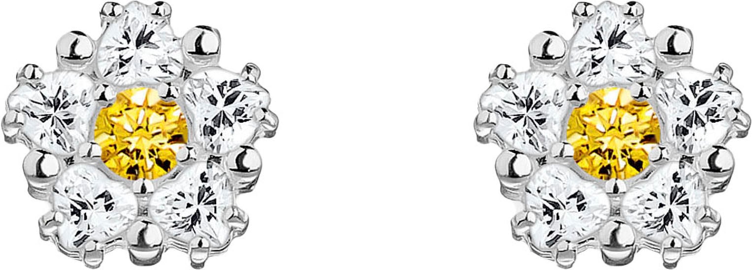 THOMAS SABO Paar Ohrstecker »Lovely Daisy Ohrstecker klein, H2297-051-4«, mit Zirkonia (synth.)
