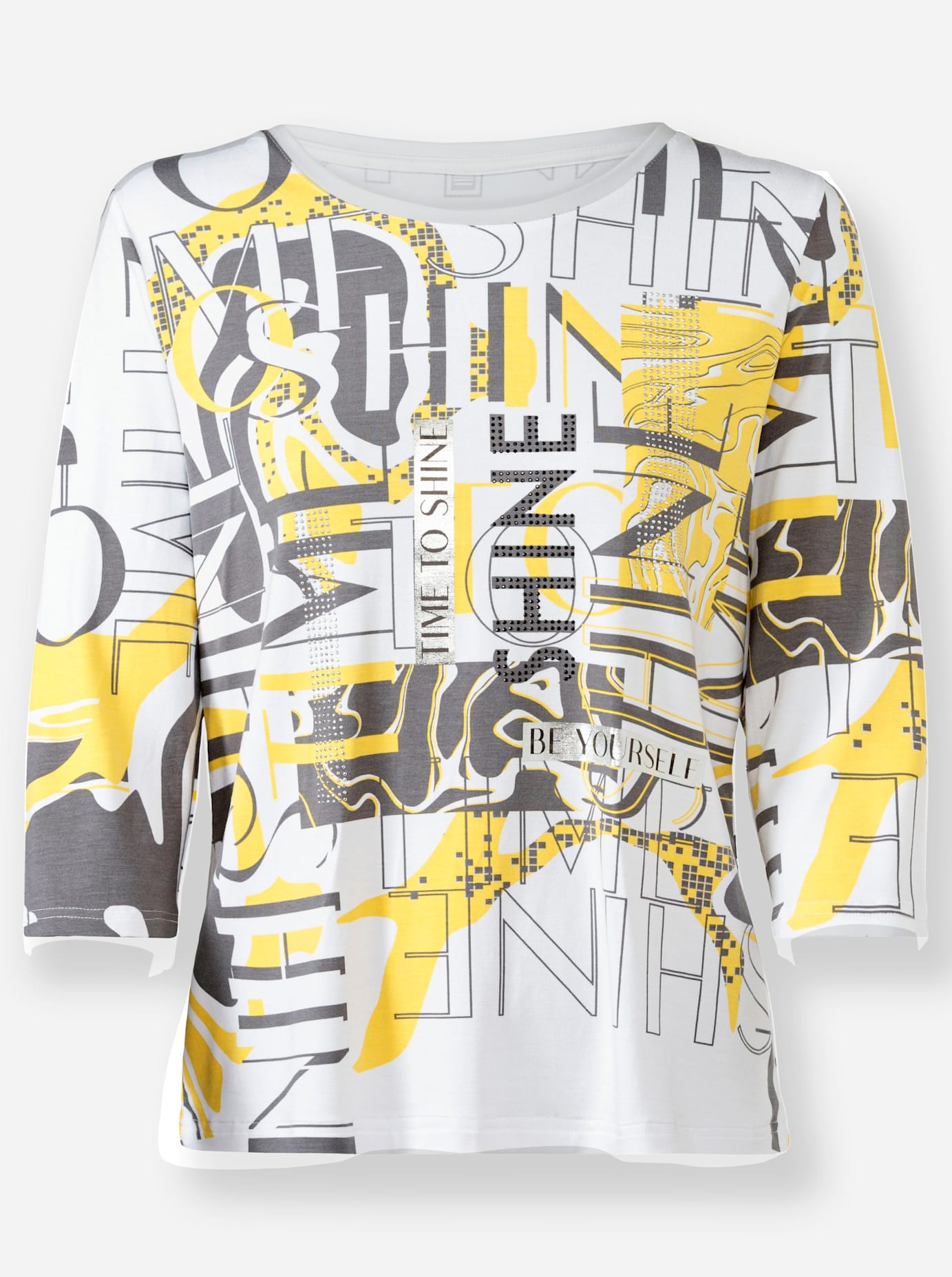 heine 3/4-Arm-Shirt »Druck-Shirt«, (1 tlg.)