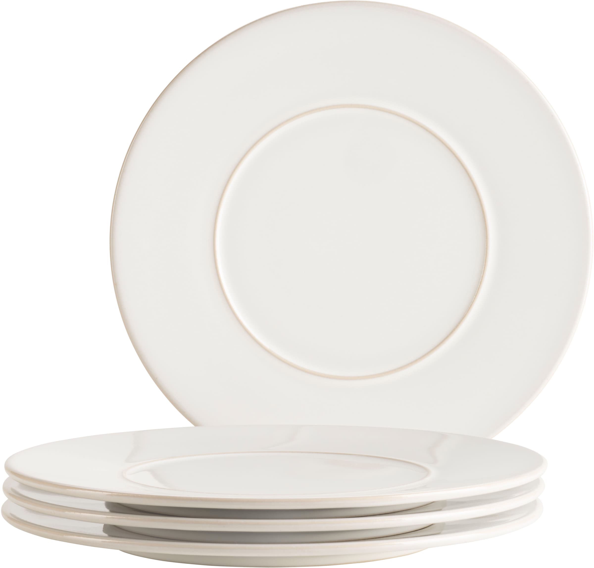 Mäser Weiß Speiseteller "Unico Speiseteller Set Steinzeug" Teller Set von Baur