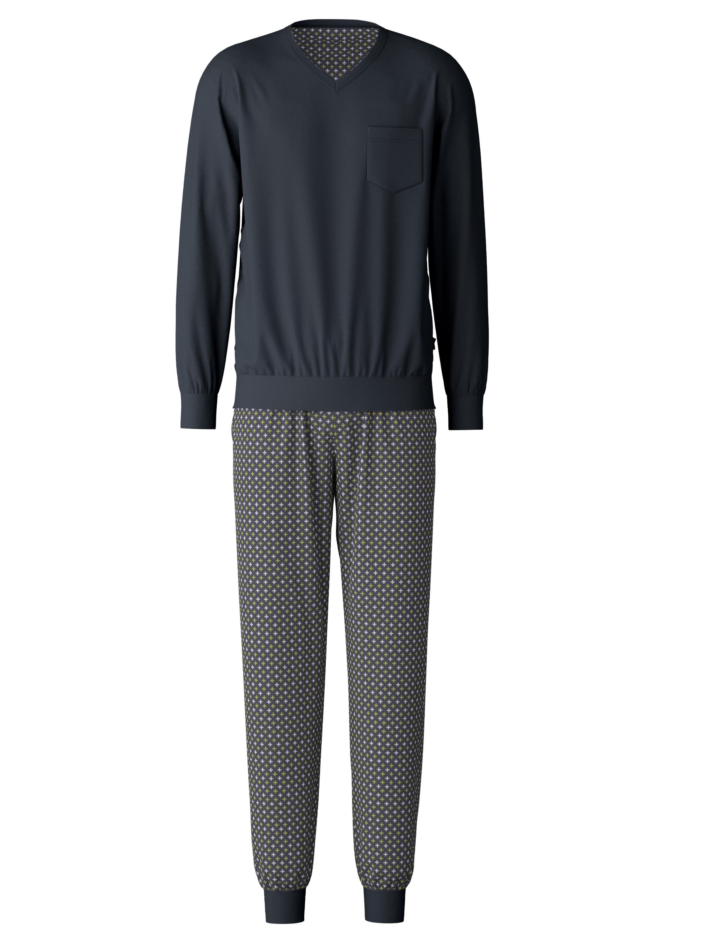 CALIDA Pyjama "Relax Swiss Edition" 2 Stk. tlg., mit soften Bündchen an Abs günstig online kaufen