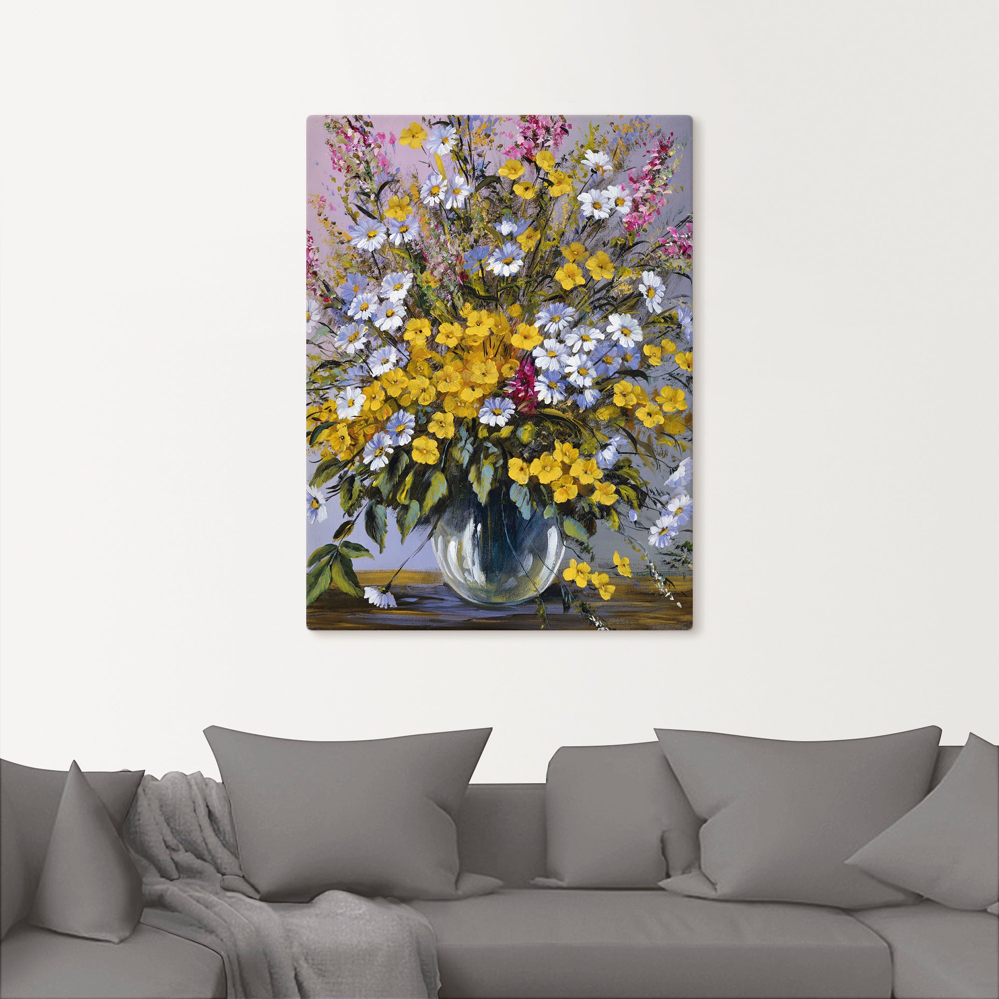 Artland Wandbild »Gemischter Strauß«, Blumen, (1 St.), als Leinwandbild, Poster in verschied. Größen