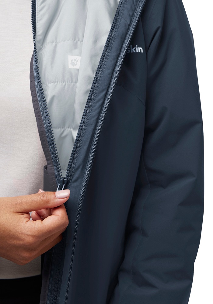 Jack Wolfskin 3-in-1-Funktionsjacke »HUNBERG 3IN1 JKT W«, mit Kapuze