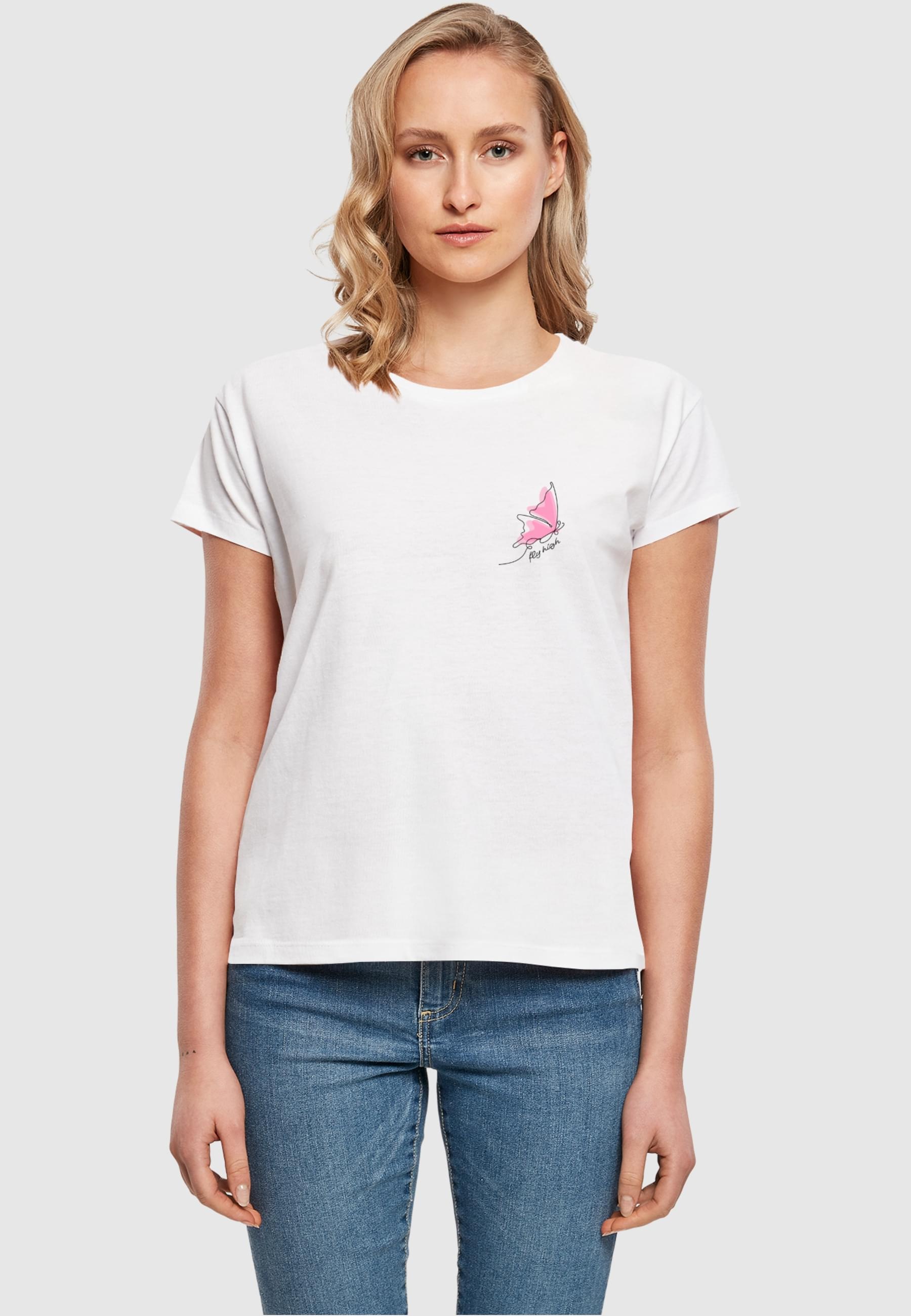 Merchcode T-Shirt »Merchcode Damen Ladies Fly High Box Tee«, (1 tlg.)