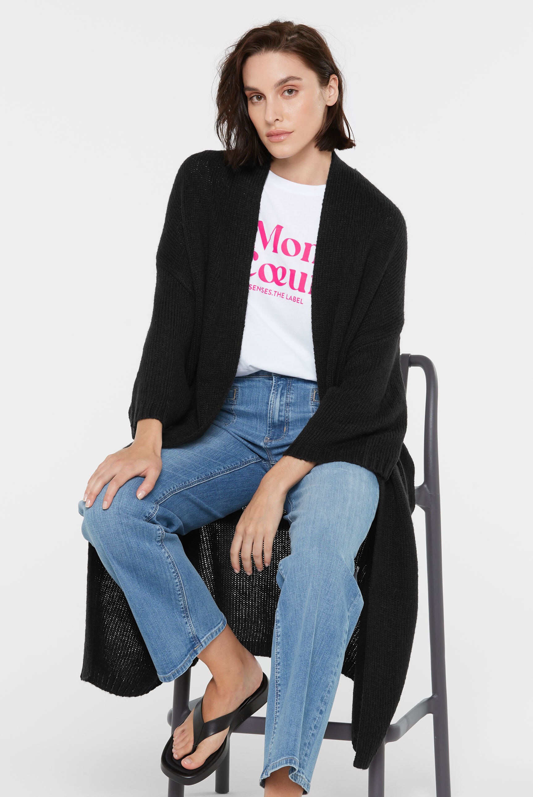 SENSES.THE LABEL Cardigan, aus Feinstrick