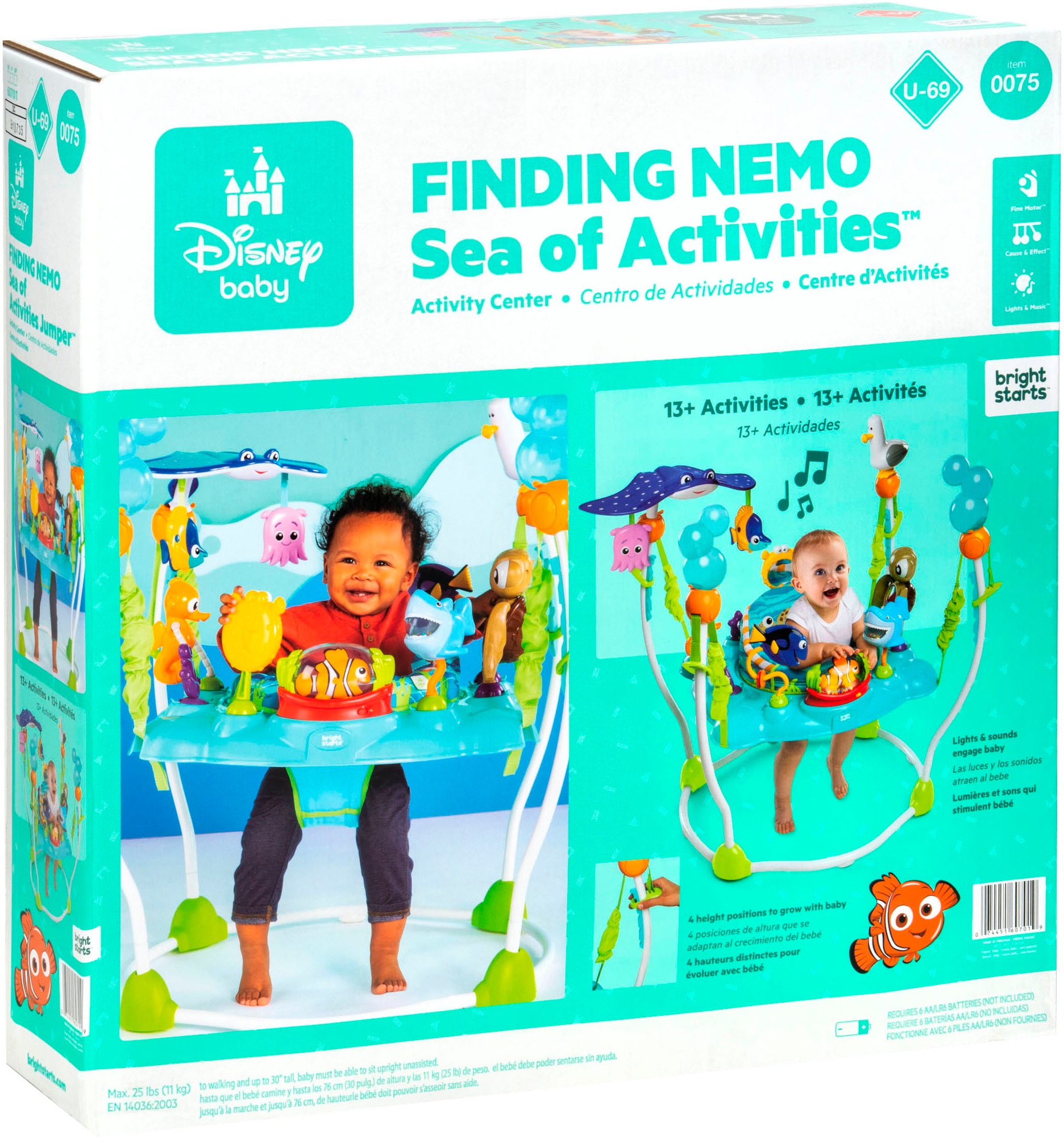 Bright Starts Spielcenter »Finding Nemo Sea of Activities Jumper«, mit Licht- und Soundeffekt