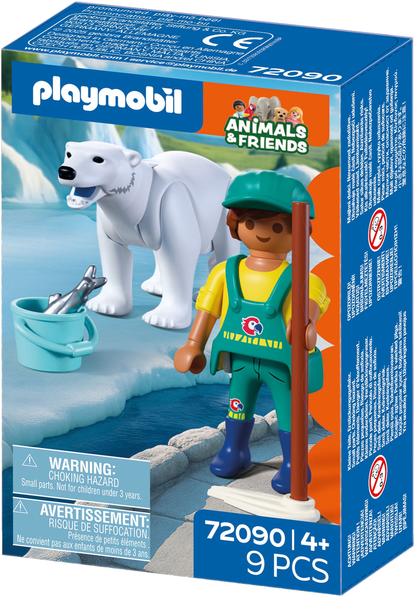 Playmobil® Konstruktions-Spielset »Zoo: Eisbär und Pfleger (72090), Animals & Friends« Made in Europe