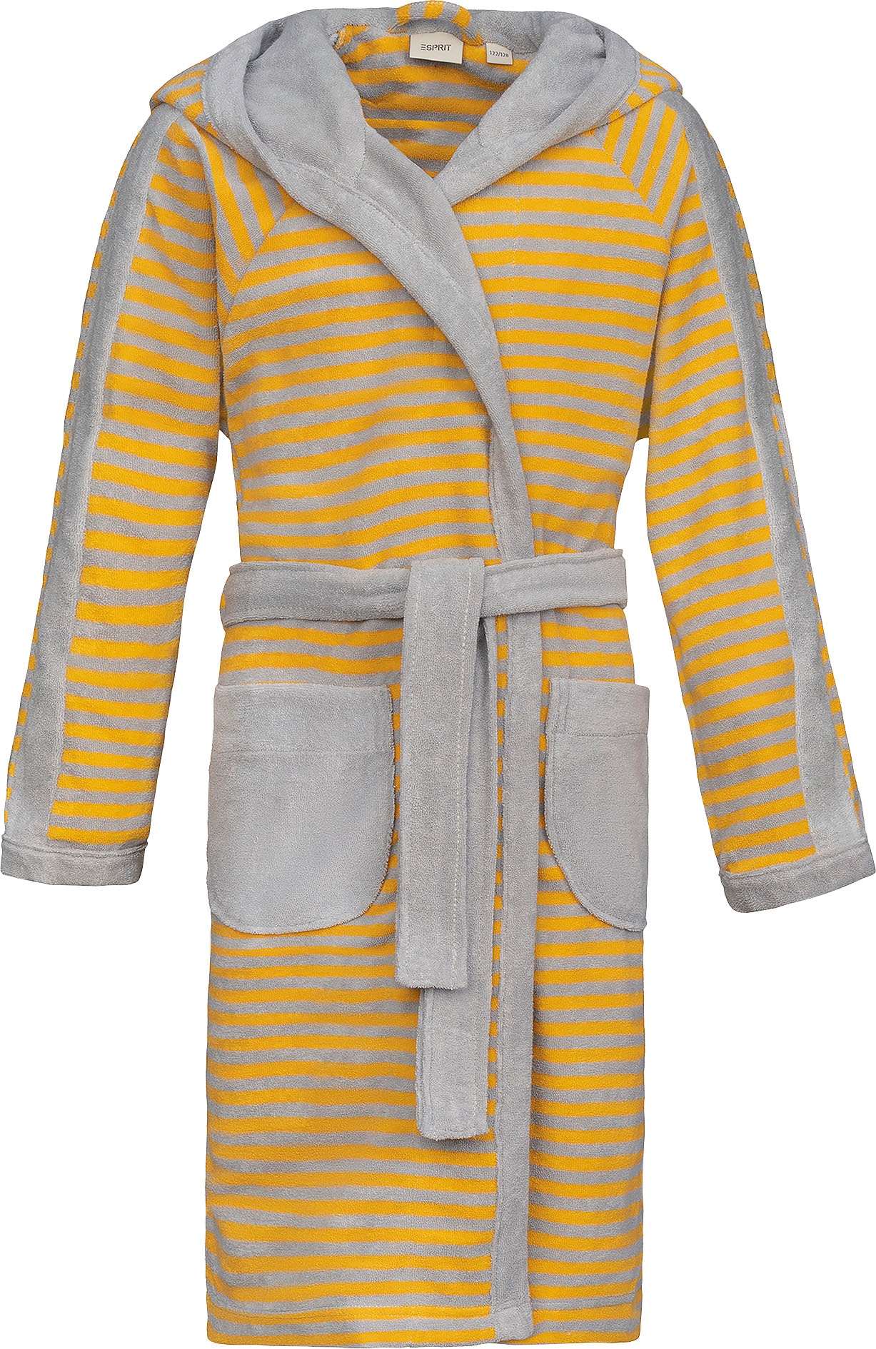 Esprit Kinderbademantel "Little Stripped Hoody", (1 St.), mit Zipfelmütze